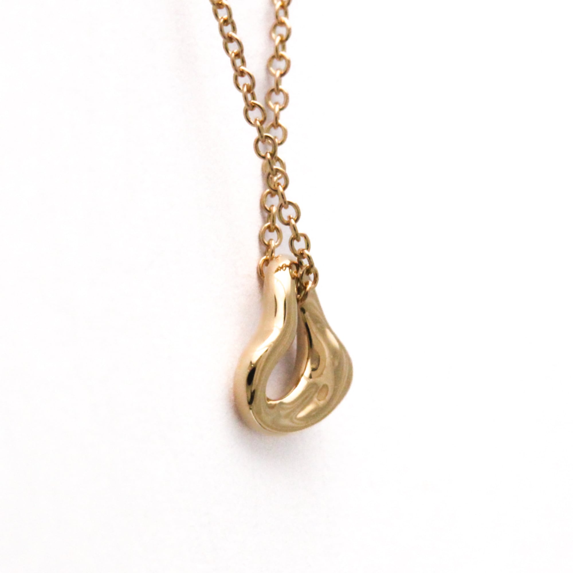 Tiffany & Co. Elsa Peretti Open Heart Pendant Necklace 18K Rose Gold Gold Pink_Gold Necklace Jewelry (Pre-Owned)