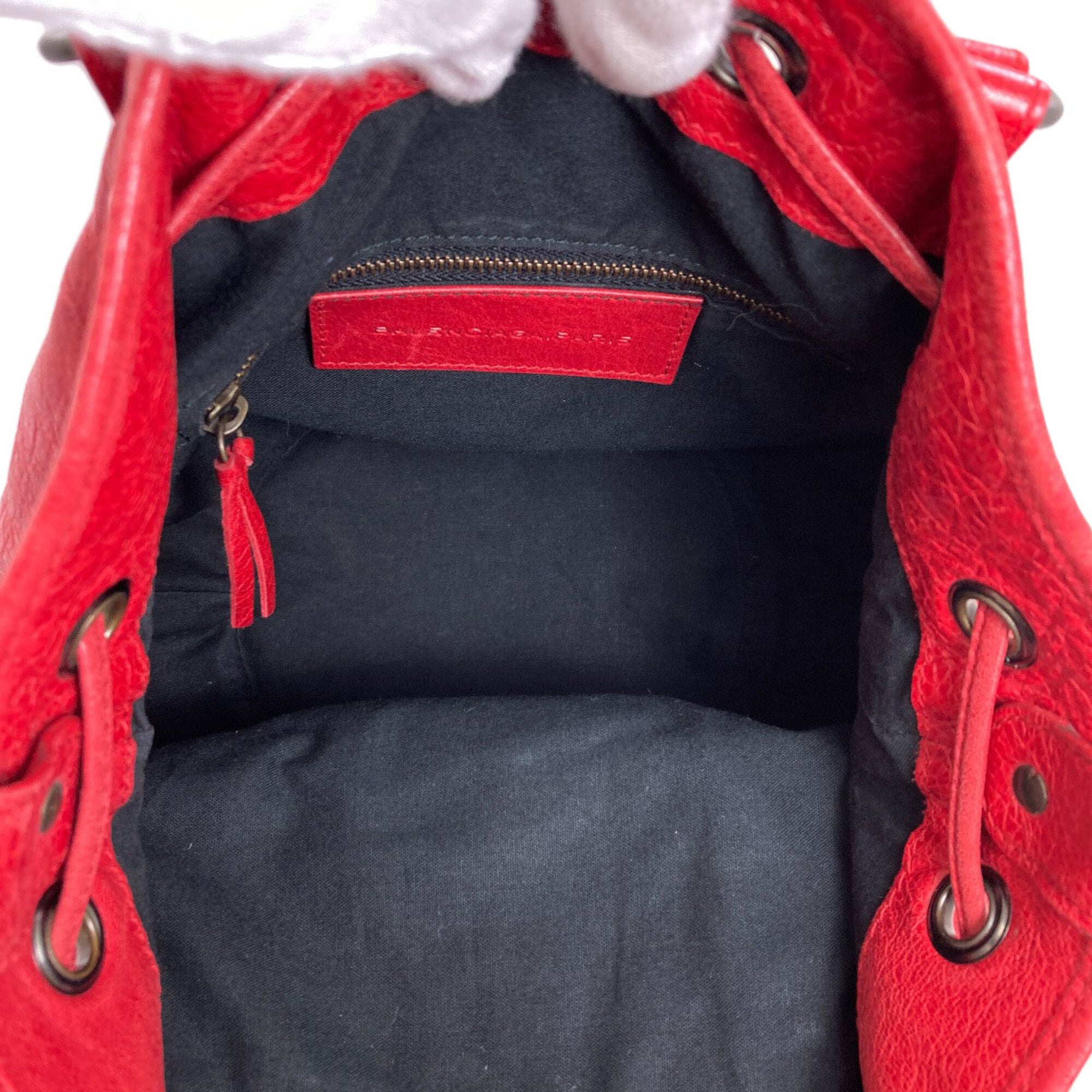 Balenciaga Red Color Leather Handbag (Pre-Owned)