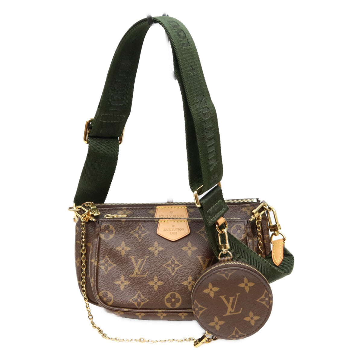 Louis Vuitton Brown Khaki Monogram Shoulder Bag (Pre-Owned)