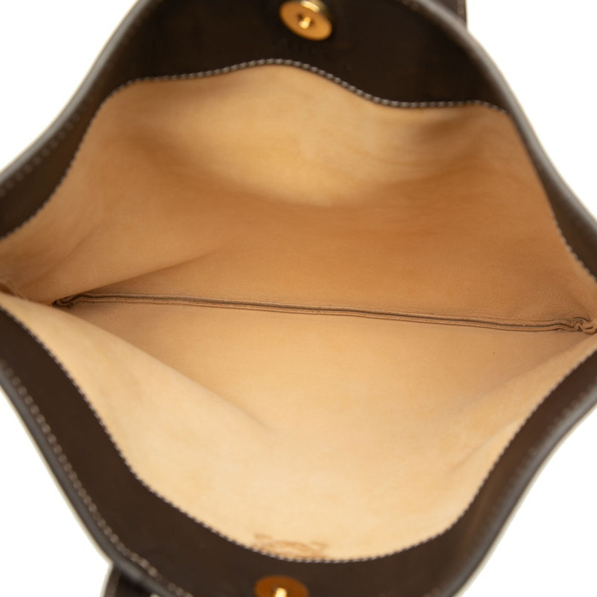 Loewe Brown Suede Leather Handbag Tote Bag (Pre-Owned)