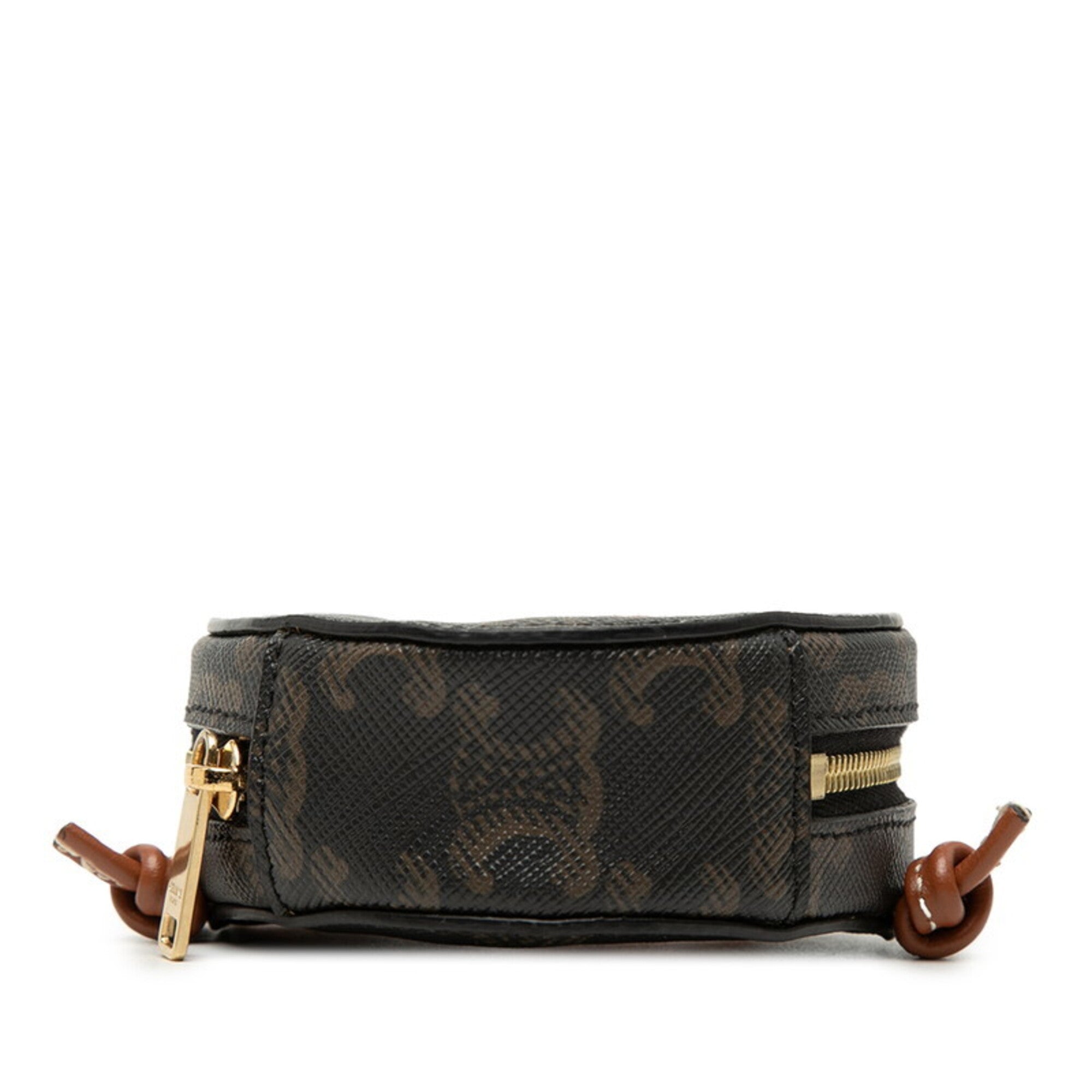 Celine Brown Pvc Handbag Pochette Pouch (Pre-Owned)