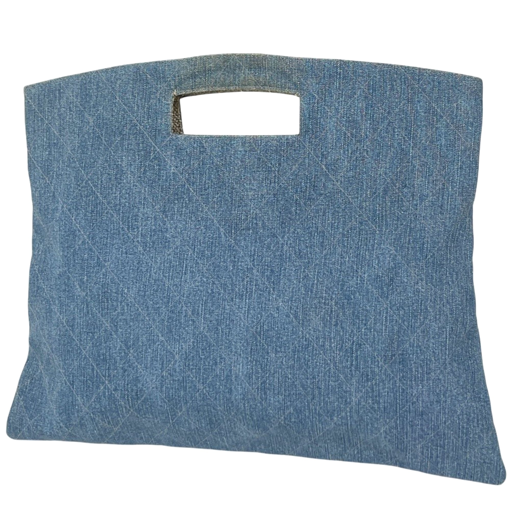 Chanel Blue Denim Handbag (Pre-Owned)