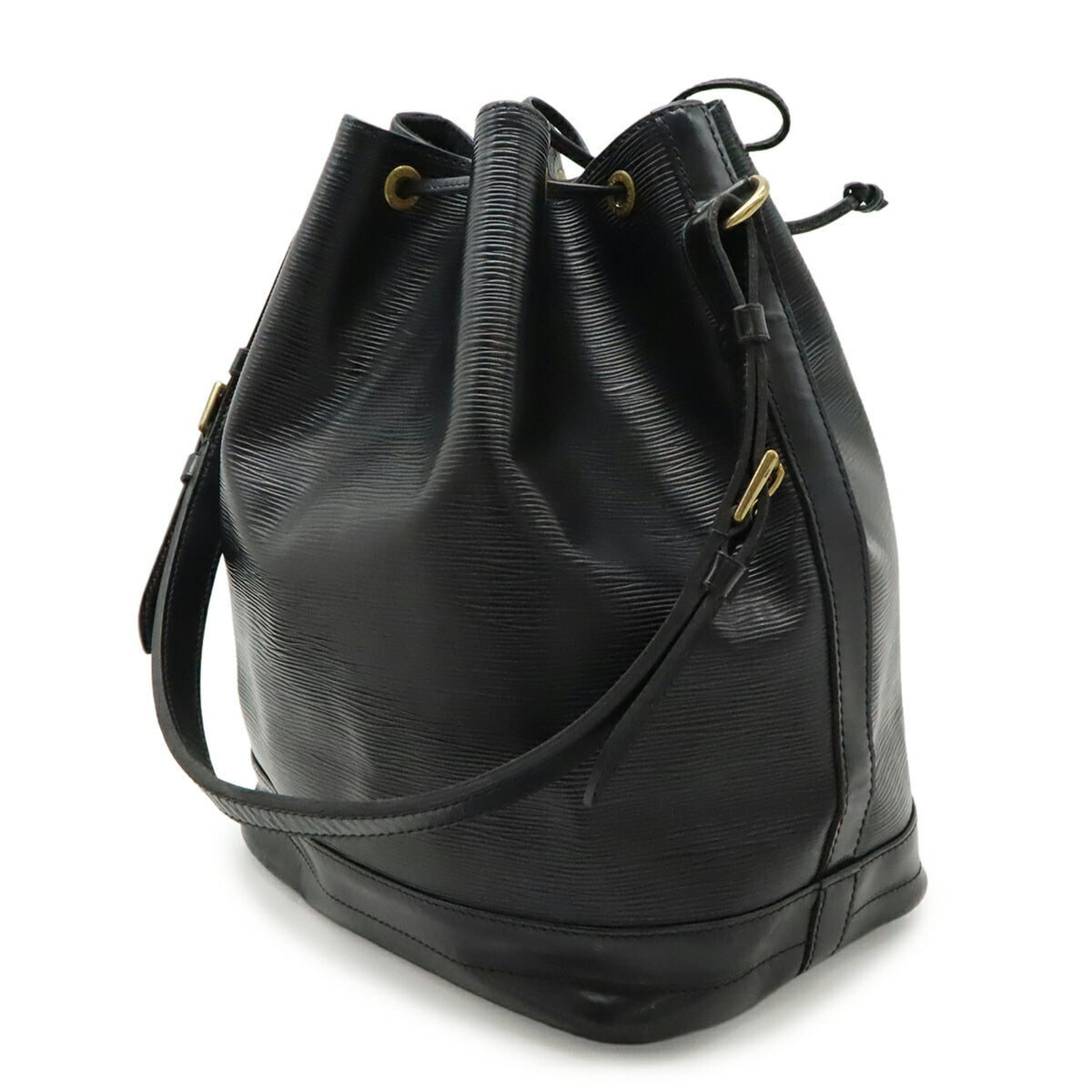 Louis Vuitton Black Noir Epi Leather Shoulder Bag (Pre-Owned)