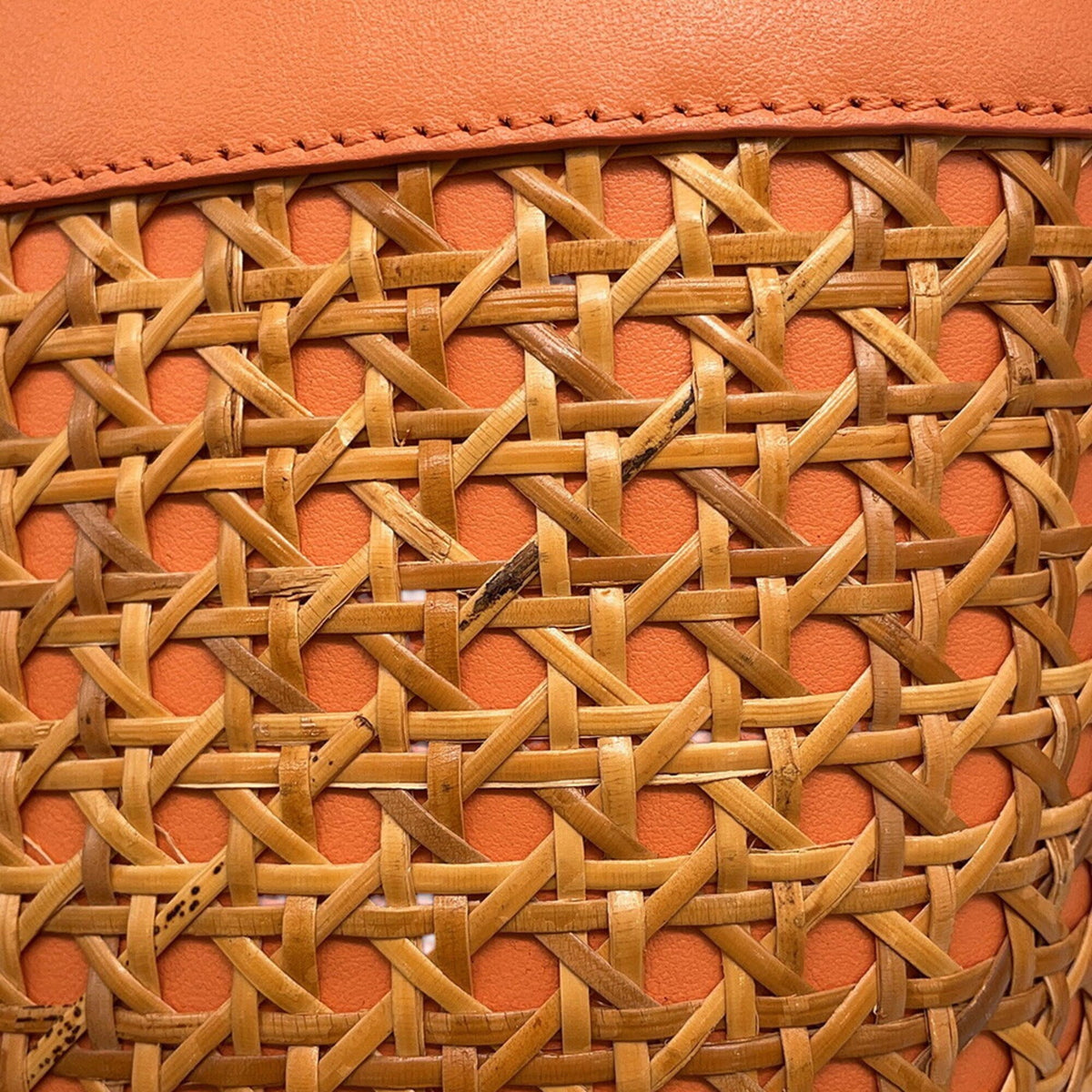 Bvlgari Orange Leather Wisteria Vine Shoulder Bag (Pre-Owned)