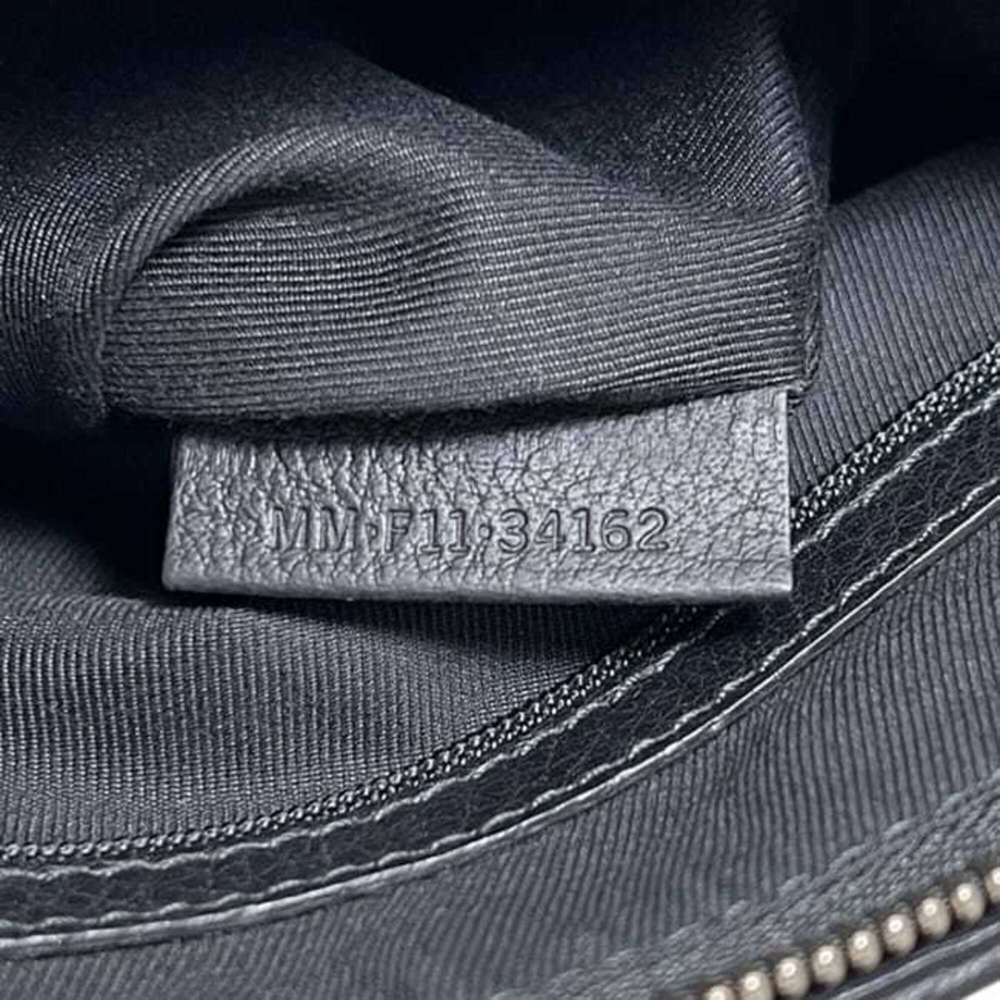 Bvlgari B.Zero1 Black Canvas Leather Shoulder Bag (Pre-Owned)