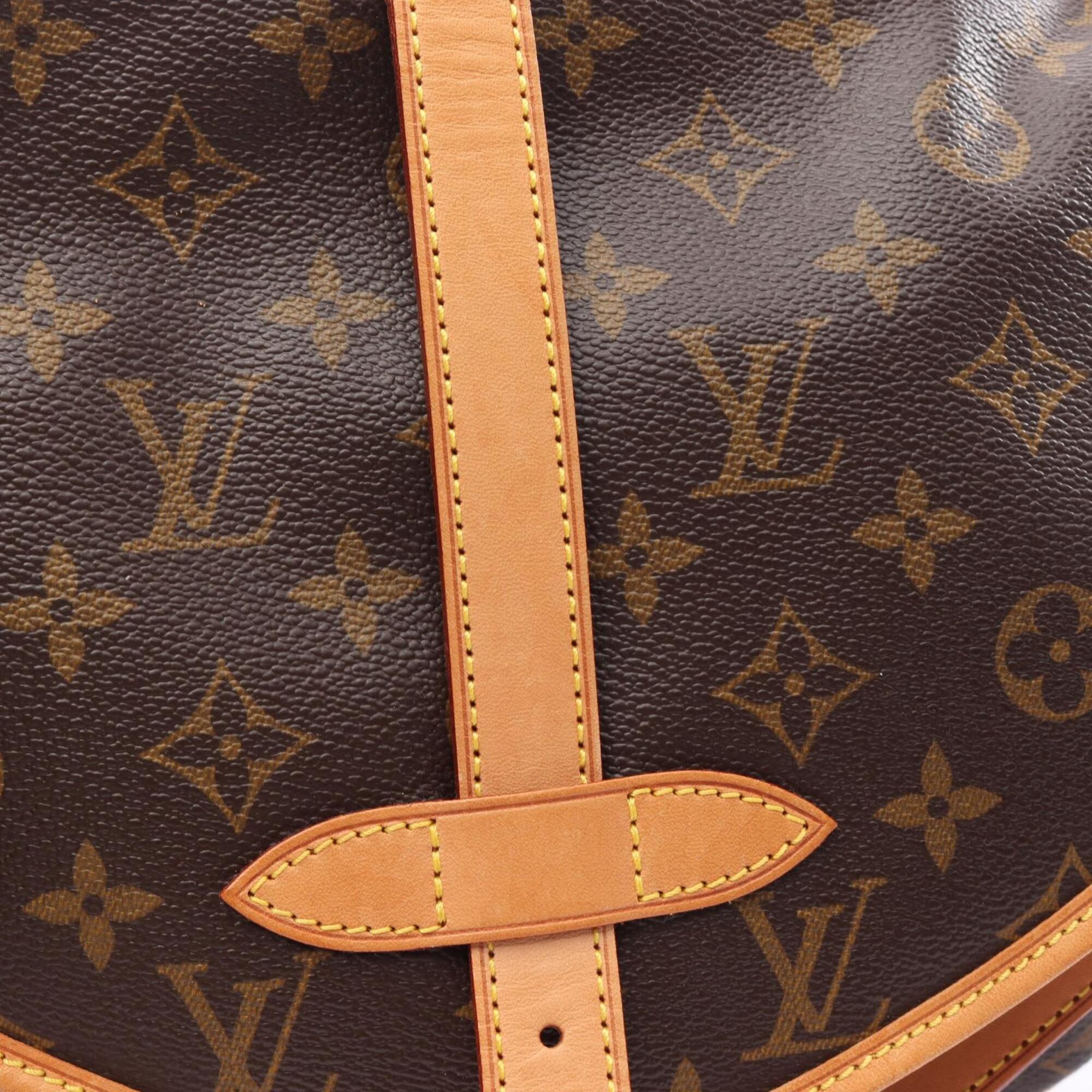 Louis Vuitton Brown Monogram Monogram Leather Handbag Shoulder Bag (Pre-Owned)