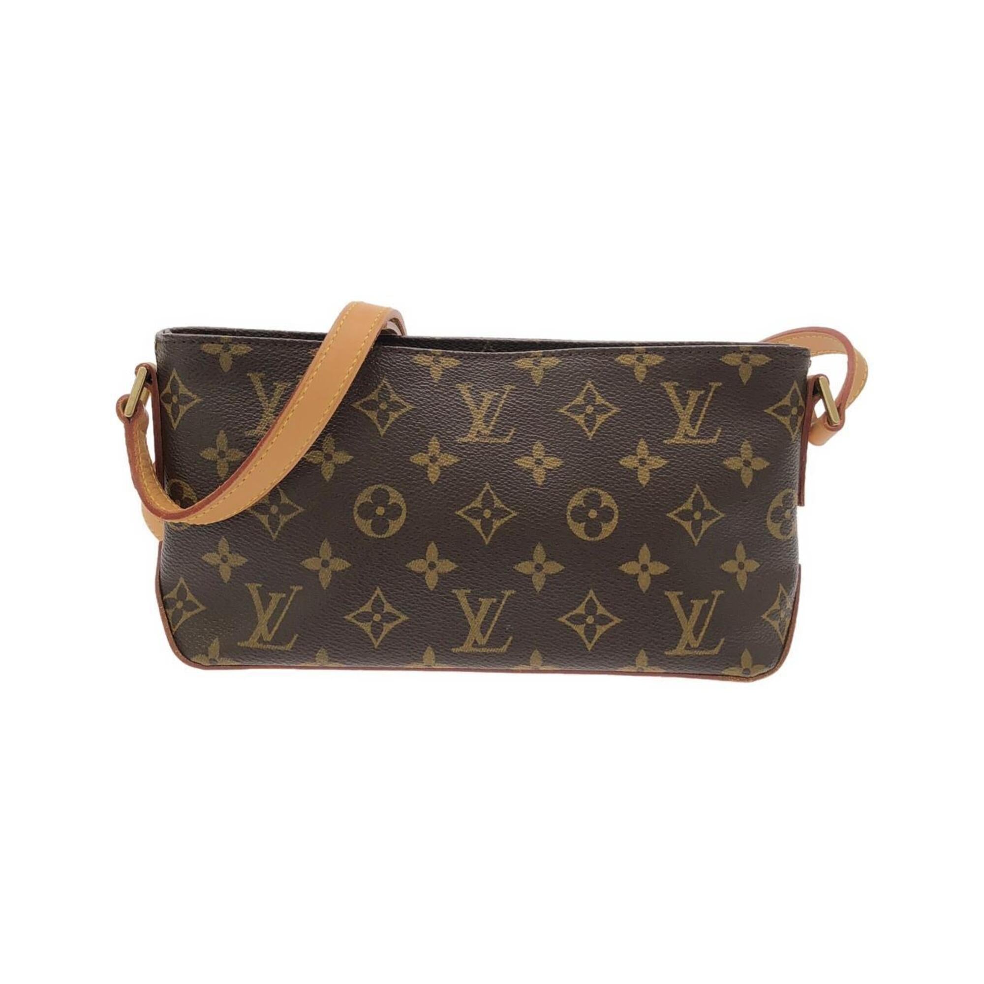 Louis Vuitton Marron Coated Canvas Shoulder Bag (Pre-Owned)