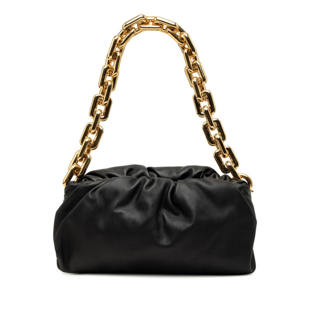 Bottega Veneta Black Leather Handbag (Pre-Owned)