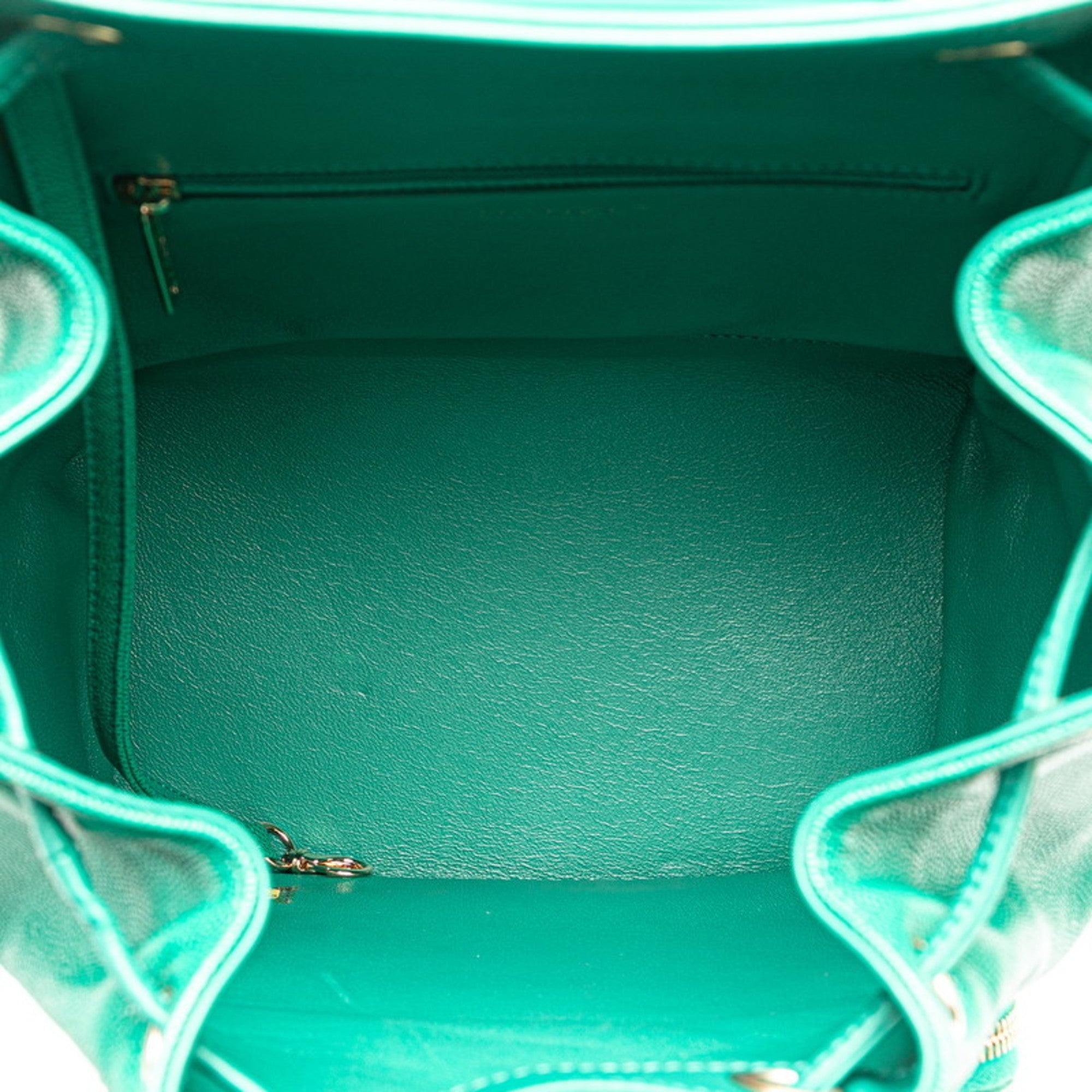 Chanel Green Grained Calfskin Backpack (Pre-Owned)
