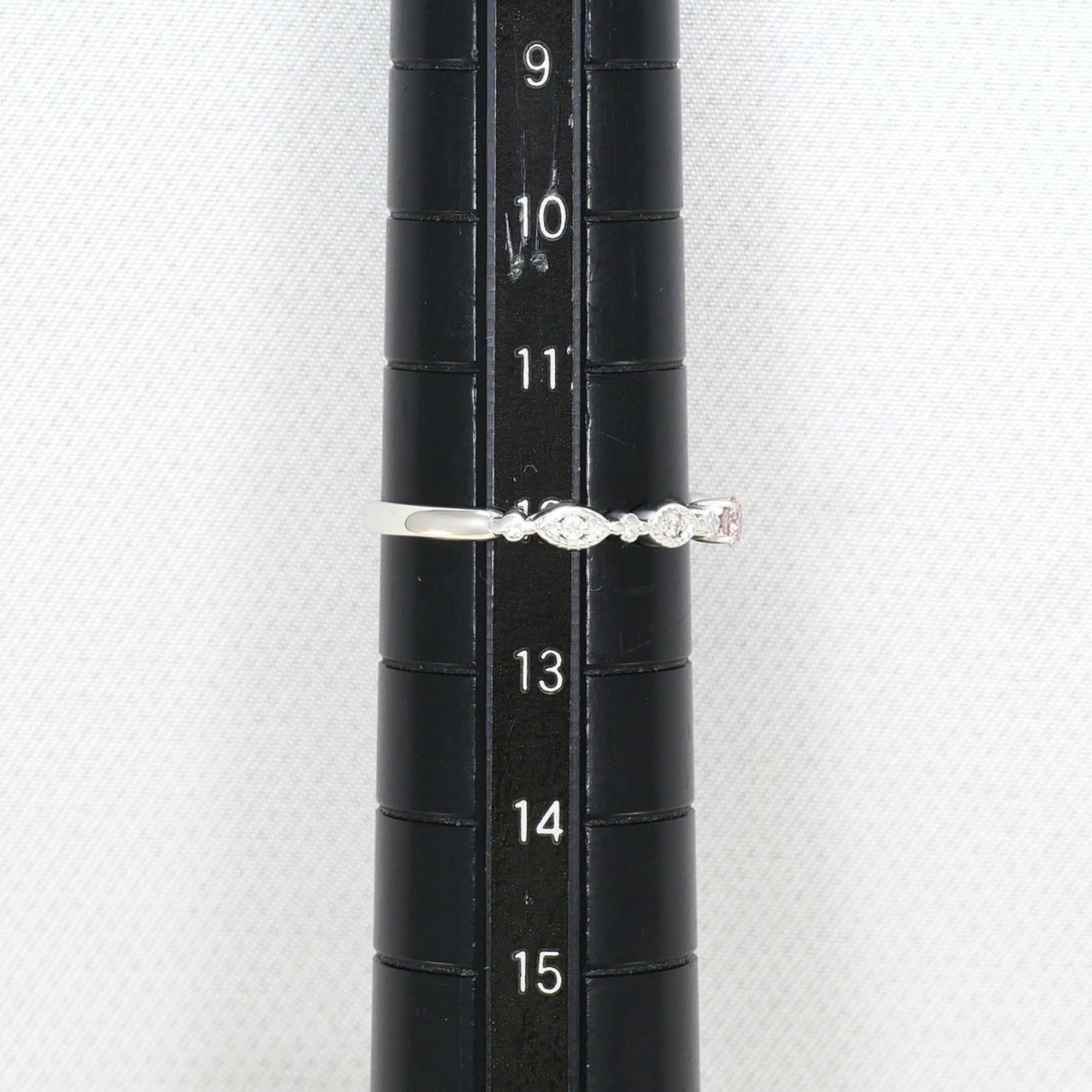 Unbranded Pink White Gold White Gold (18K) Band Ring (Pre-Owned)