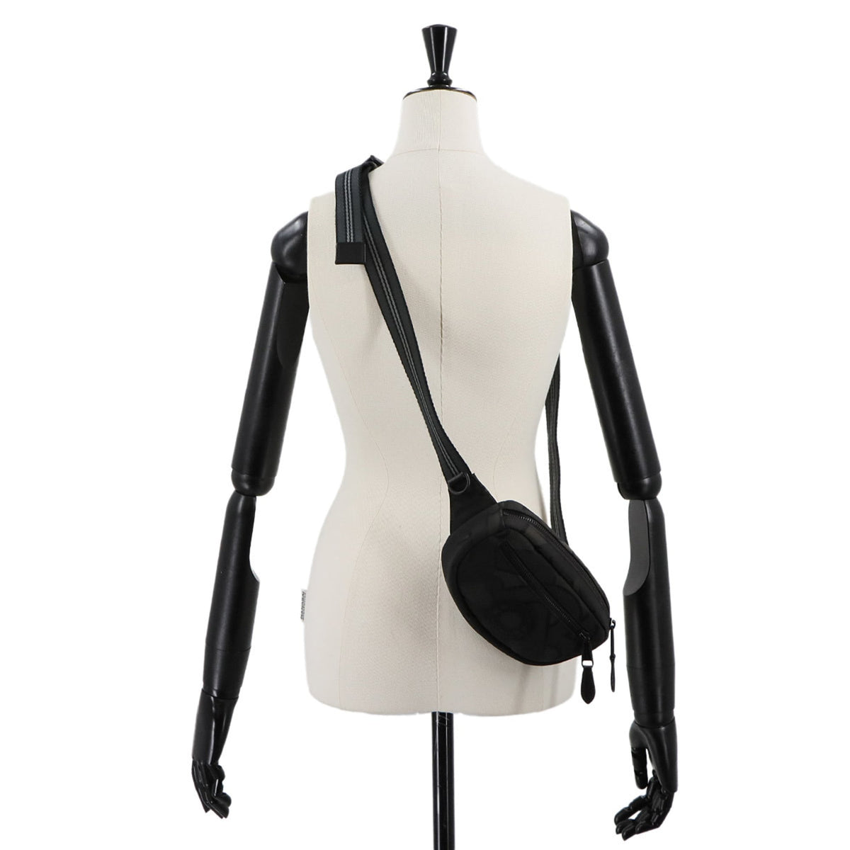Burberry Black Polyester Handbag Pouch Sling Bag (Pre-Owned)