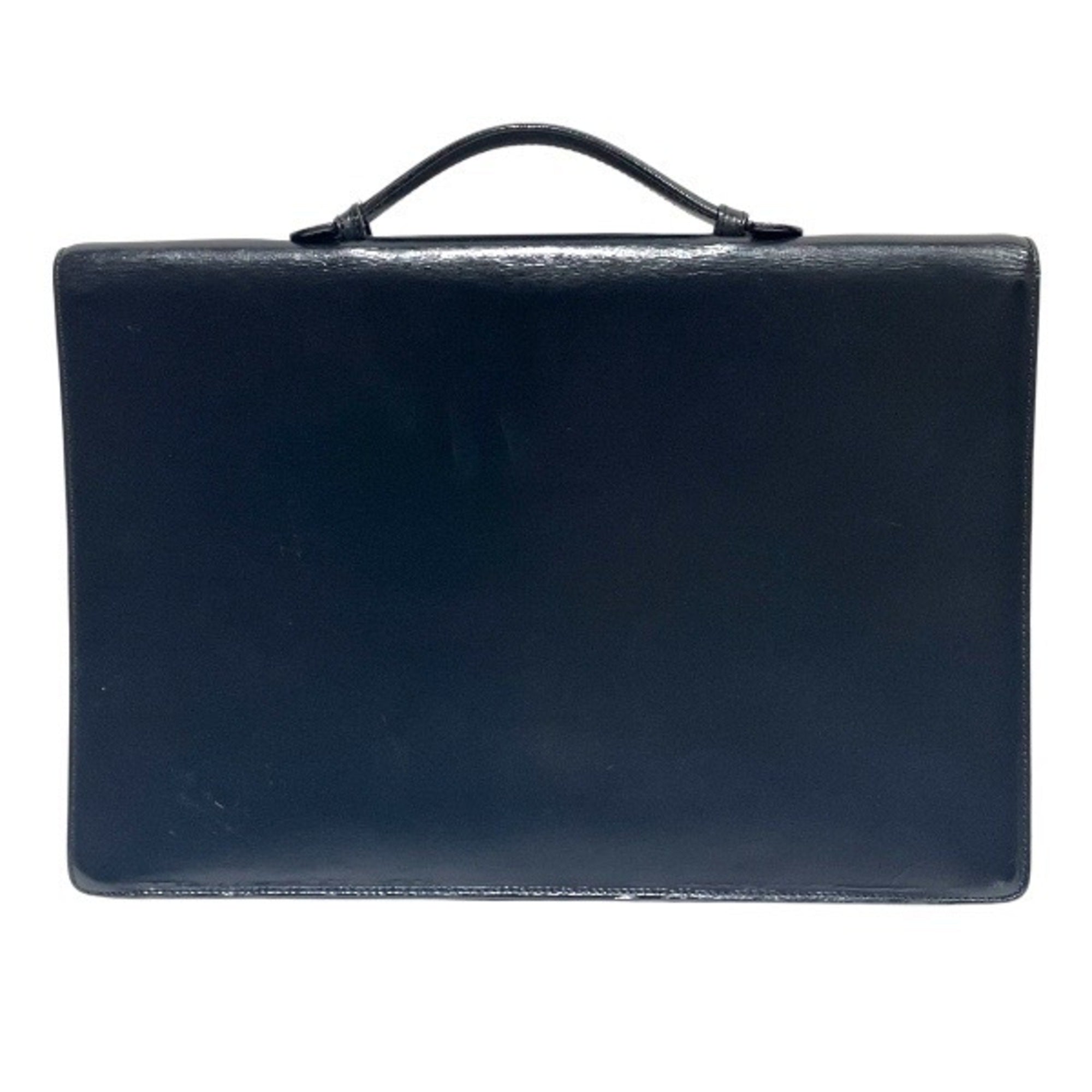 Loewe Black Leather Briefcase Handbag (Pre-Owned)
