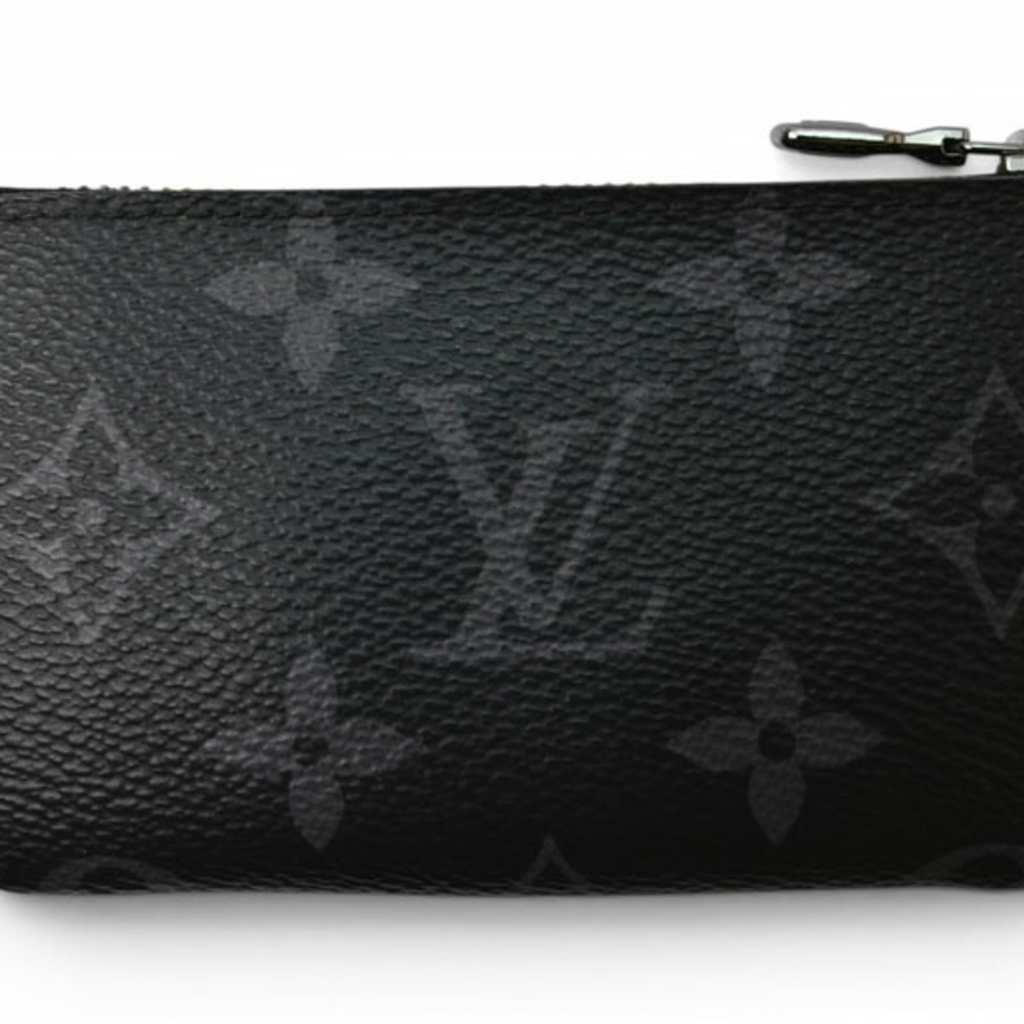 Louis Vuitton Monogram Eclipse Black Gray Monogram Eclipse Coin Purse/Coin Case (Pre-Owned)