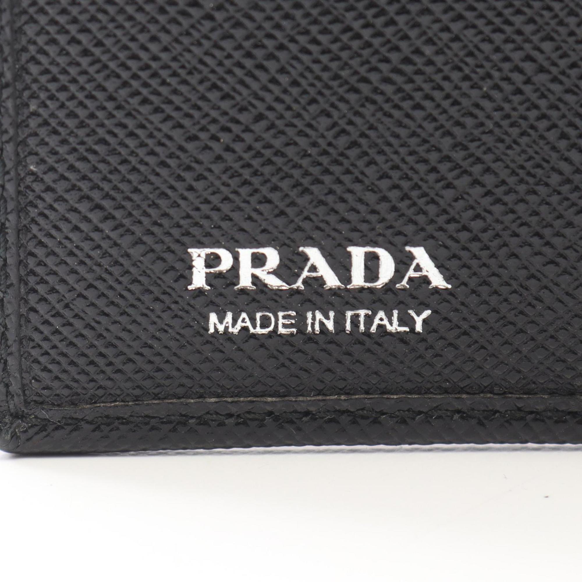 Prada Black Tessuto Saffiano Wallet (Bi-Fold) (Pre-Owned)