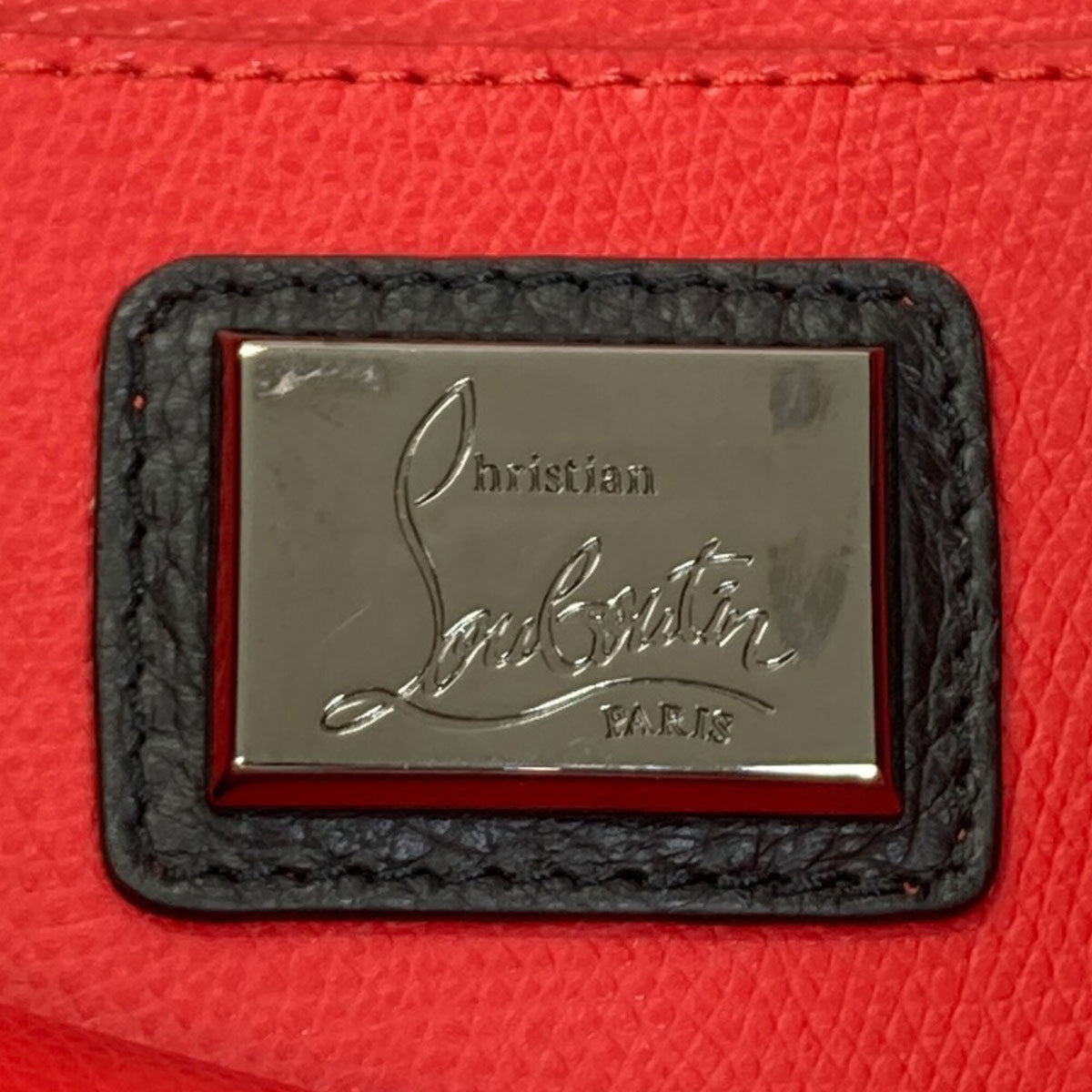Christian Louboutin Black Leather Tote Bag (Pre-Owned)