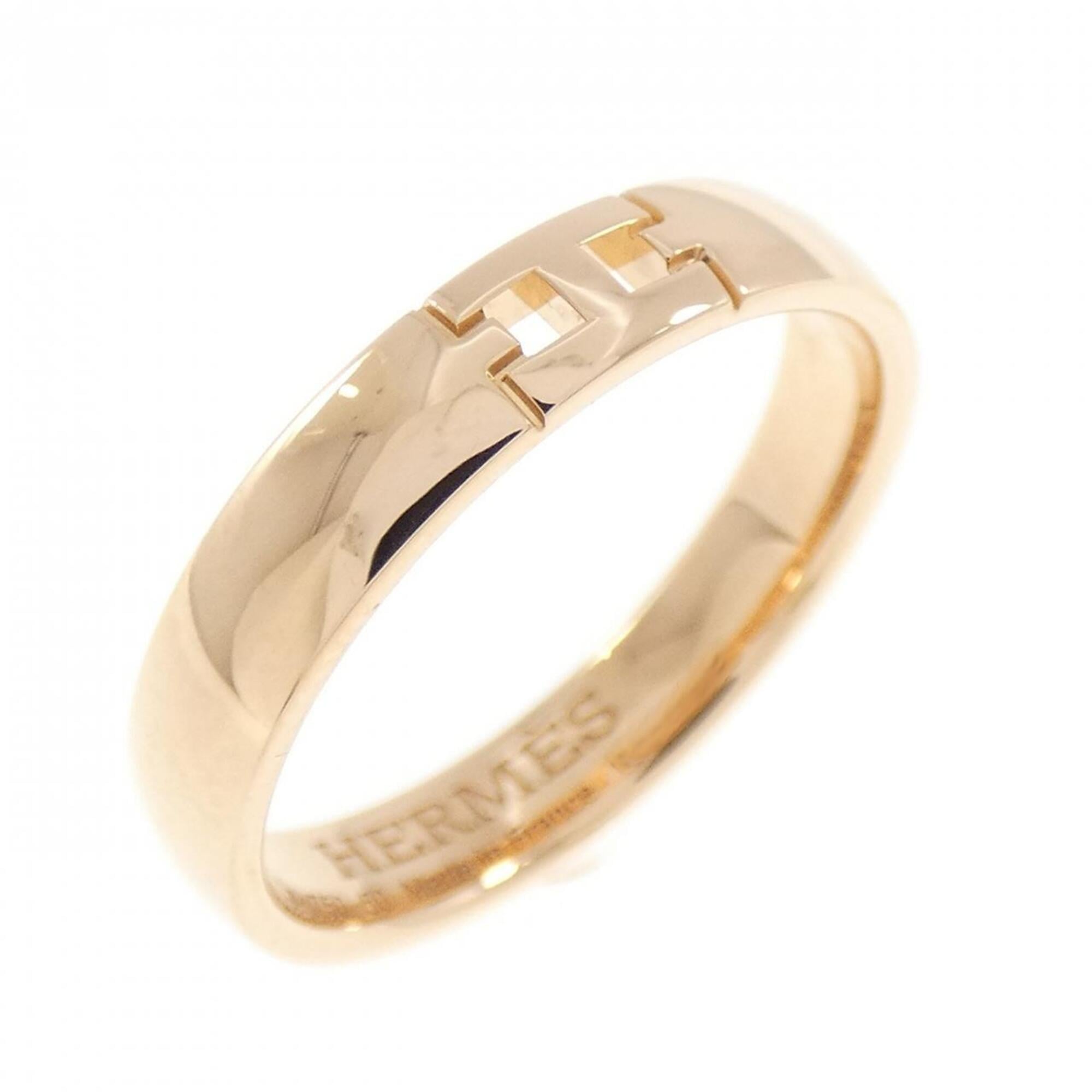 Hermes Pink Gold (18K) Band Ring (Pre-Owned)