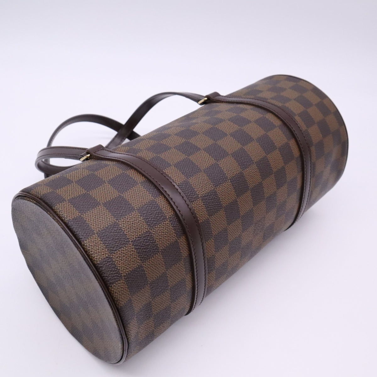 Louis Vuitton Damier Beige Brown Coated Canvas Leather Handbag (Pre-Owned)