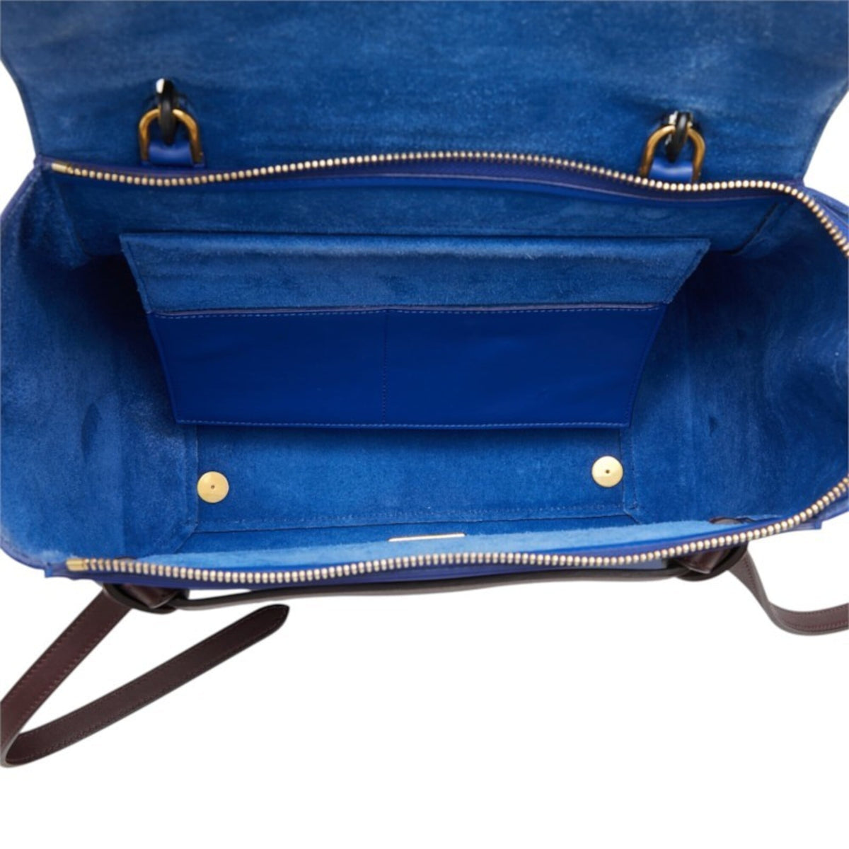 Celine Black Blue Leather Handbag Shoulder Bag (Pre-Owned)