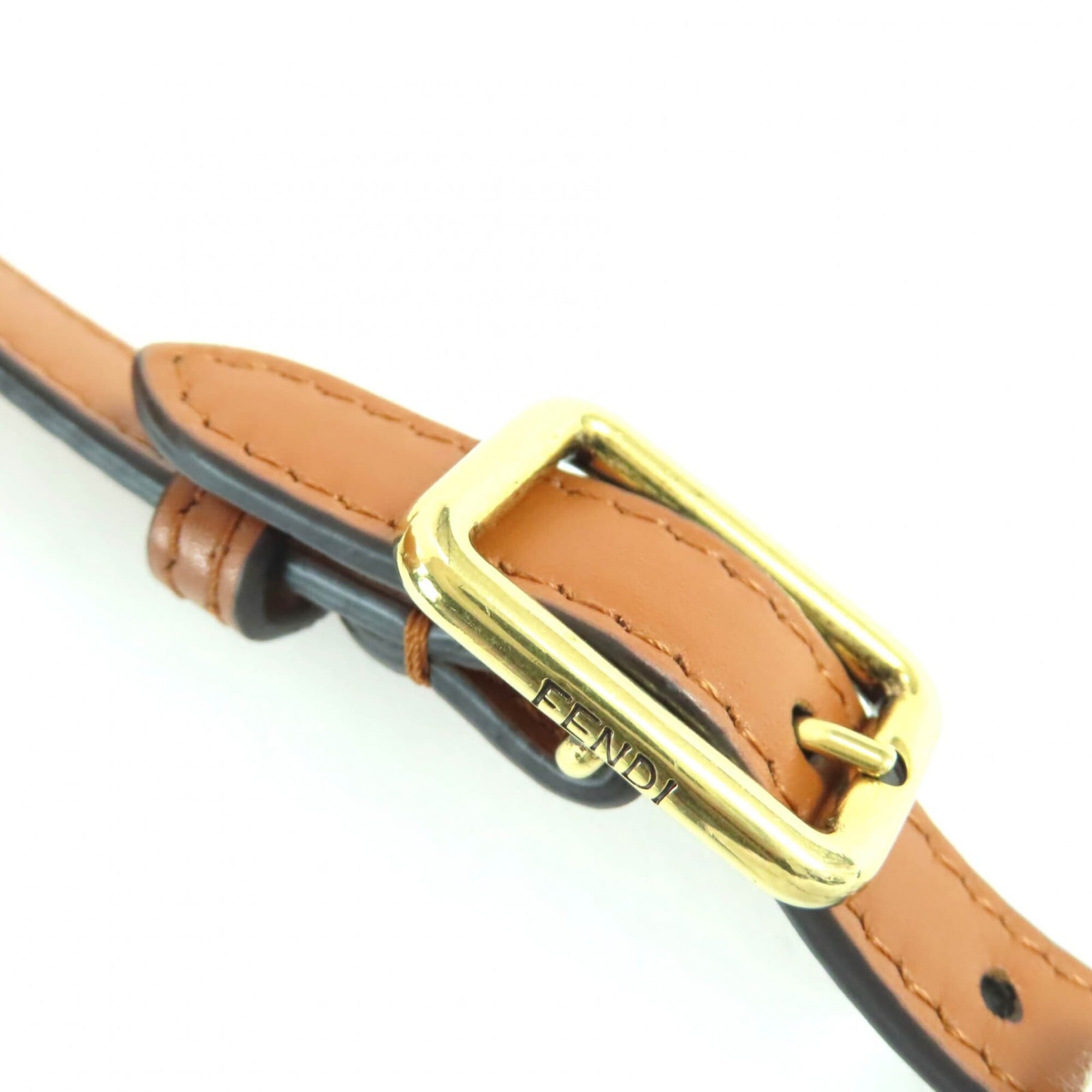 Fendi Brown Leather Shoulder Bag (Pre-Owned)