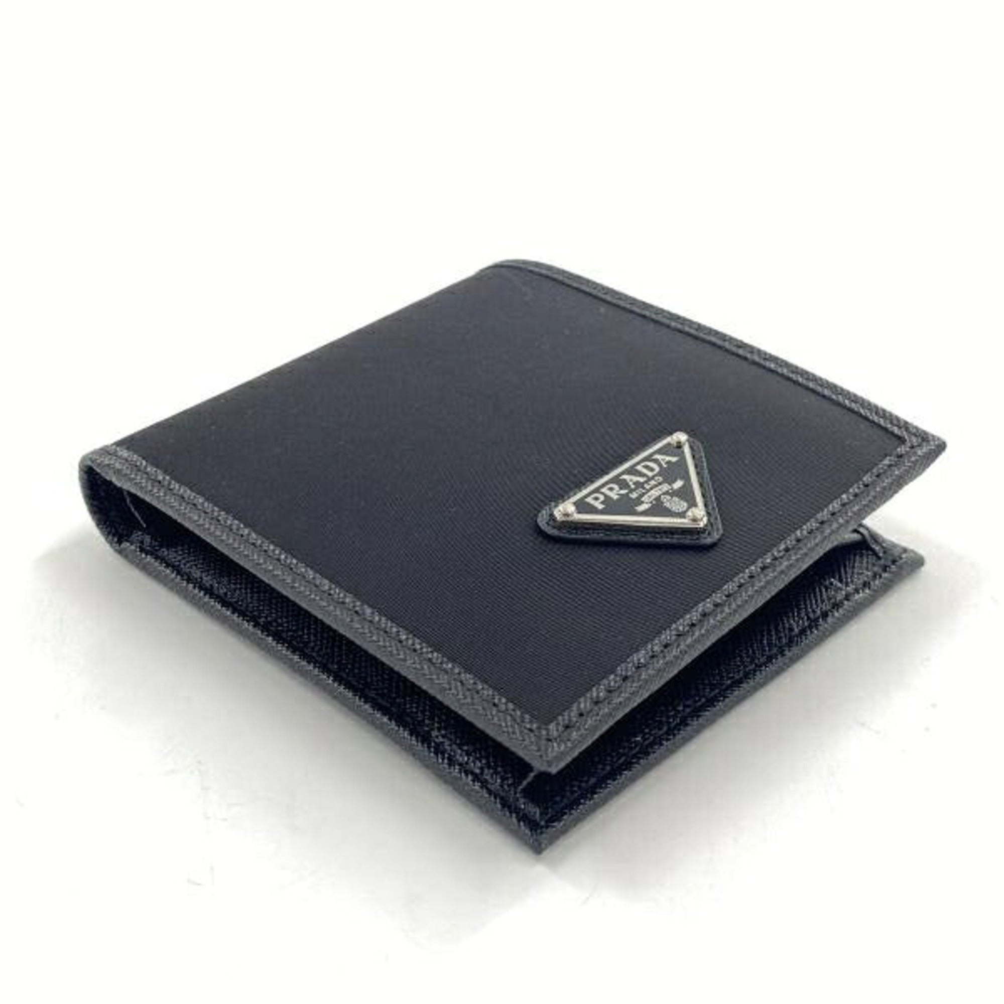 Prada Black Leather Card Wallet (Pre-Owned)