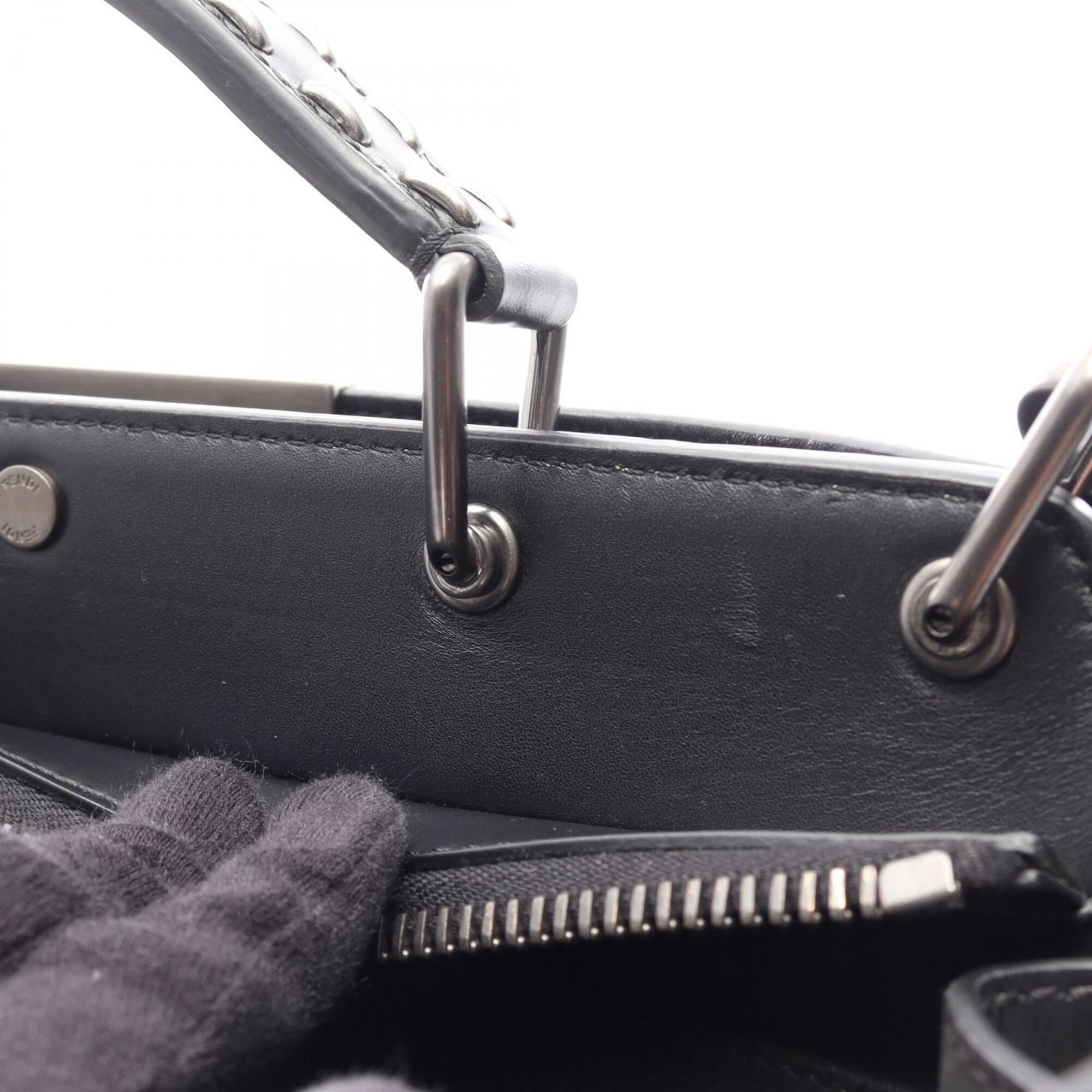 Fendi Black Leather Handbag (Pre-Owned)