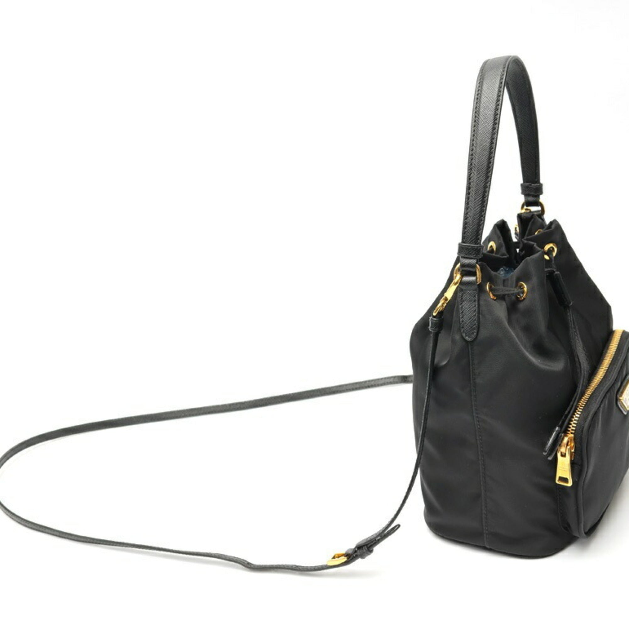 Prada Black Fabric Shoulder Bag (Pre-Owned)