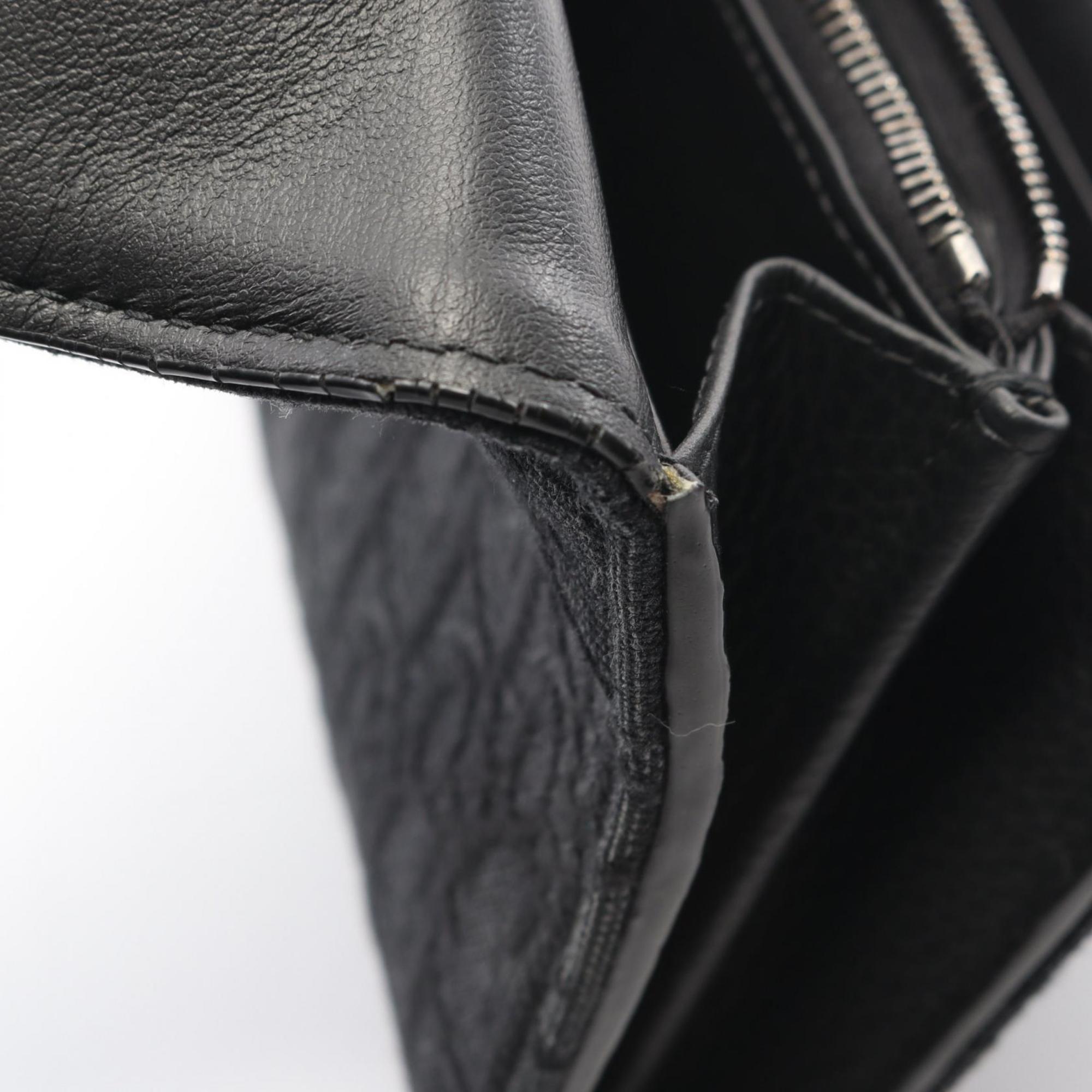 Christian Dior Black Canvas Long Wallet (Bi-Fold) (Pre-Owned)