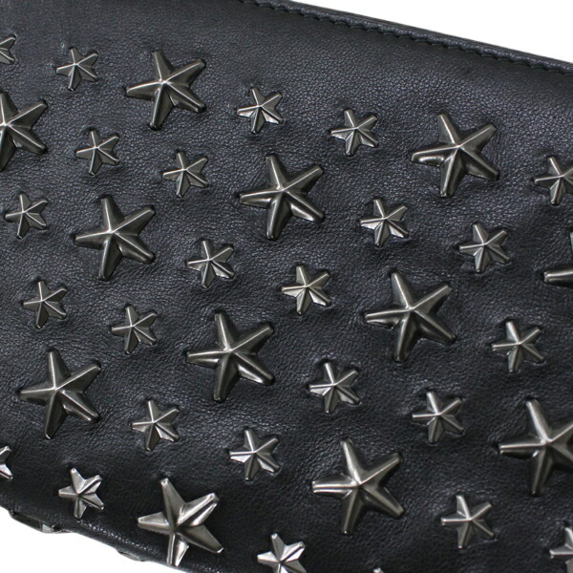 Jimmy Choo Black Leather Long Wallet (Bi-Fold) (Pre-Owned)