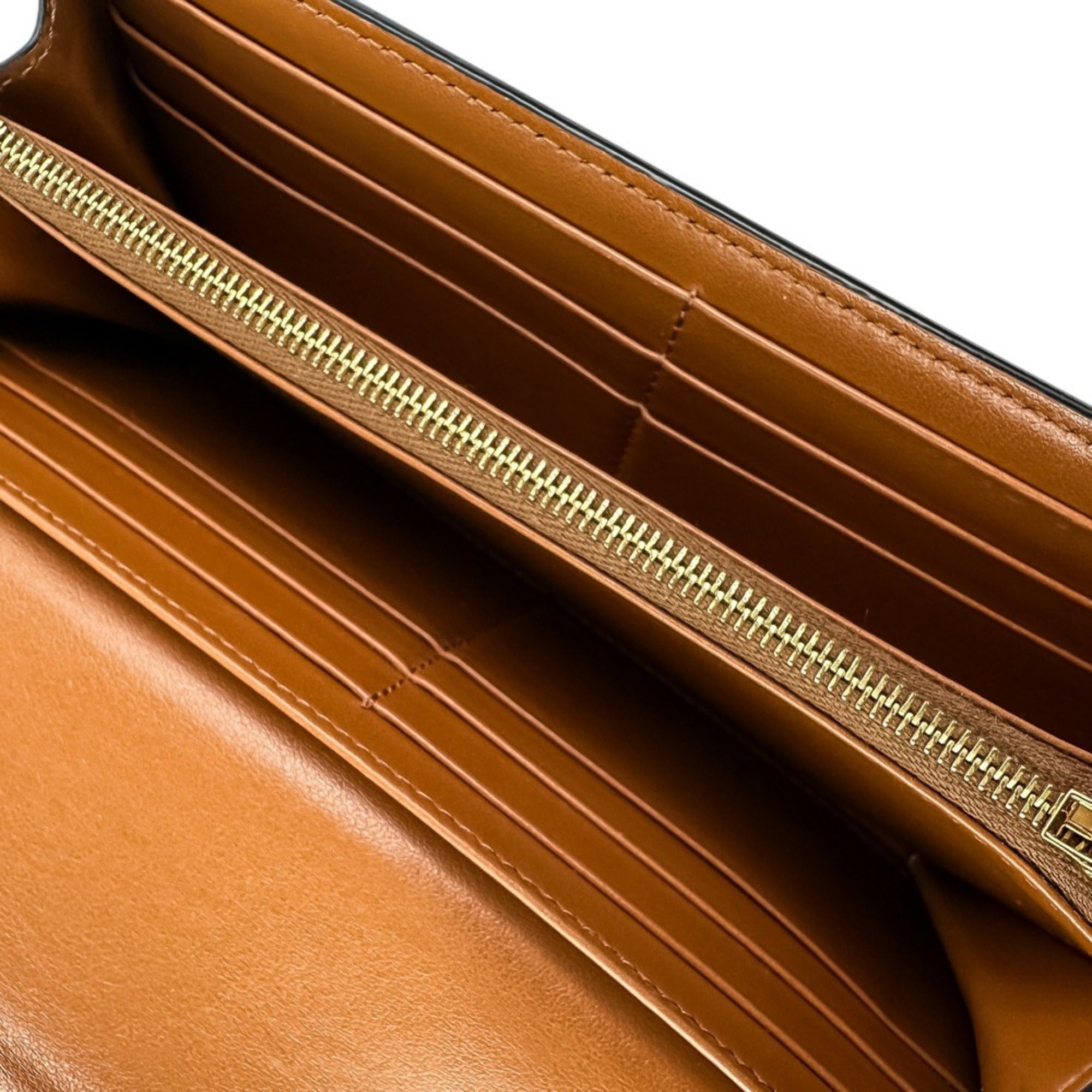 Celine Brown Pvc Long Wallet (Bi-Fold) (Pre-Owned)