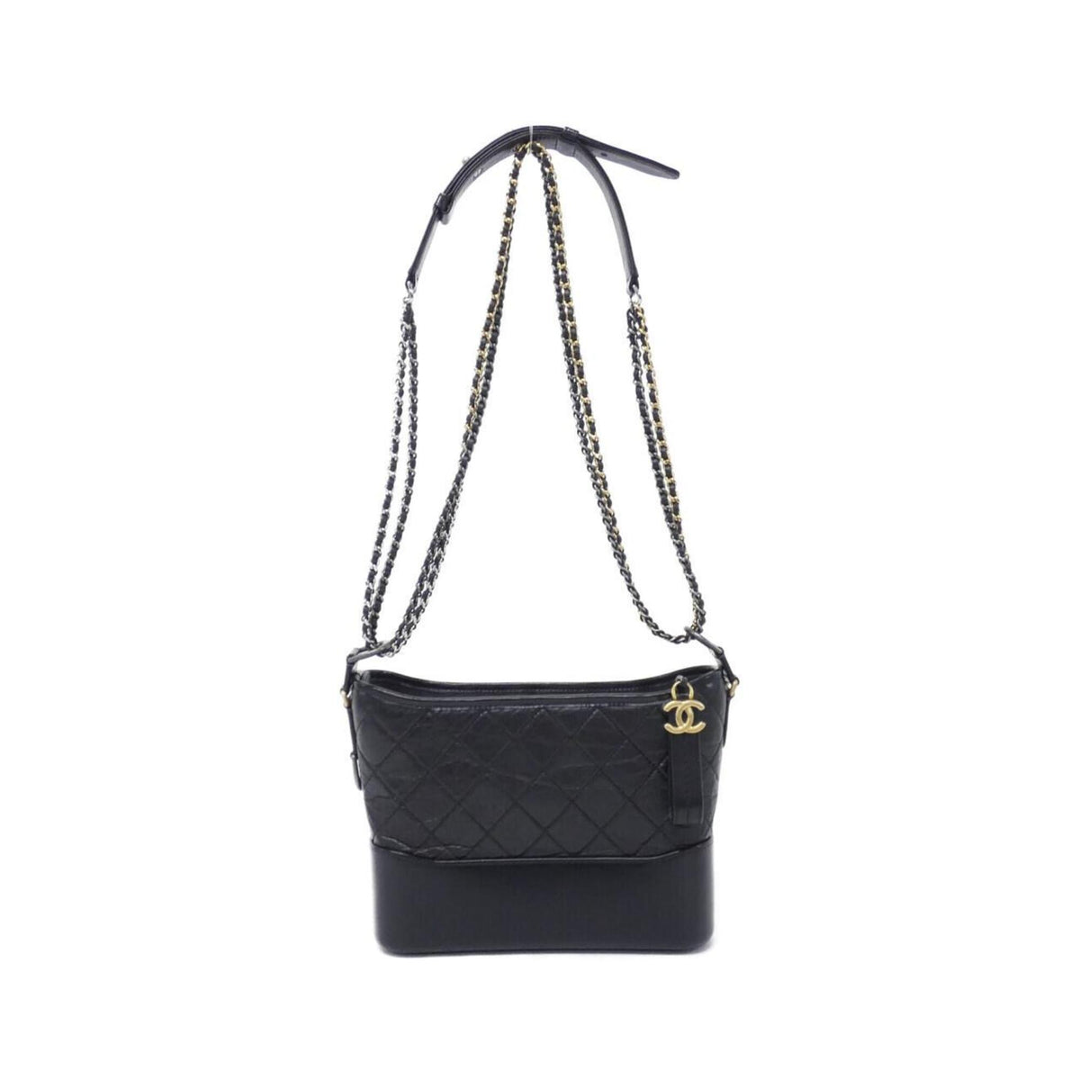 Chanel Black Leather Shoulder Bag (Pre-Owned)