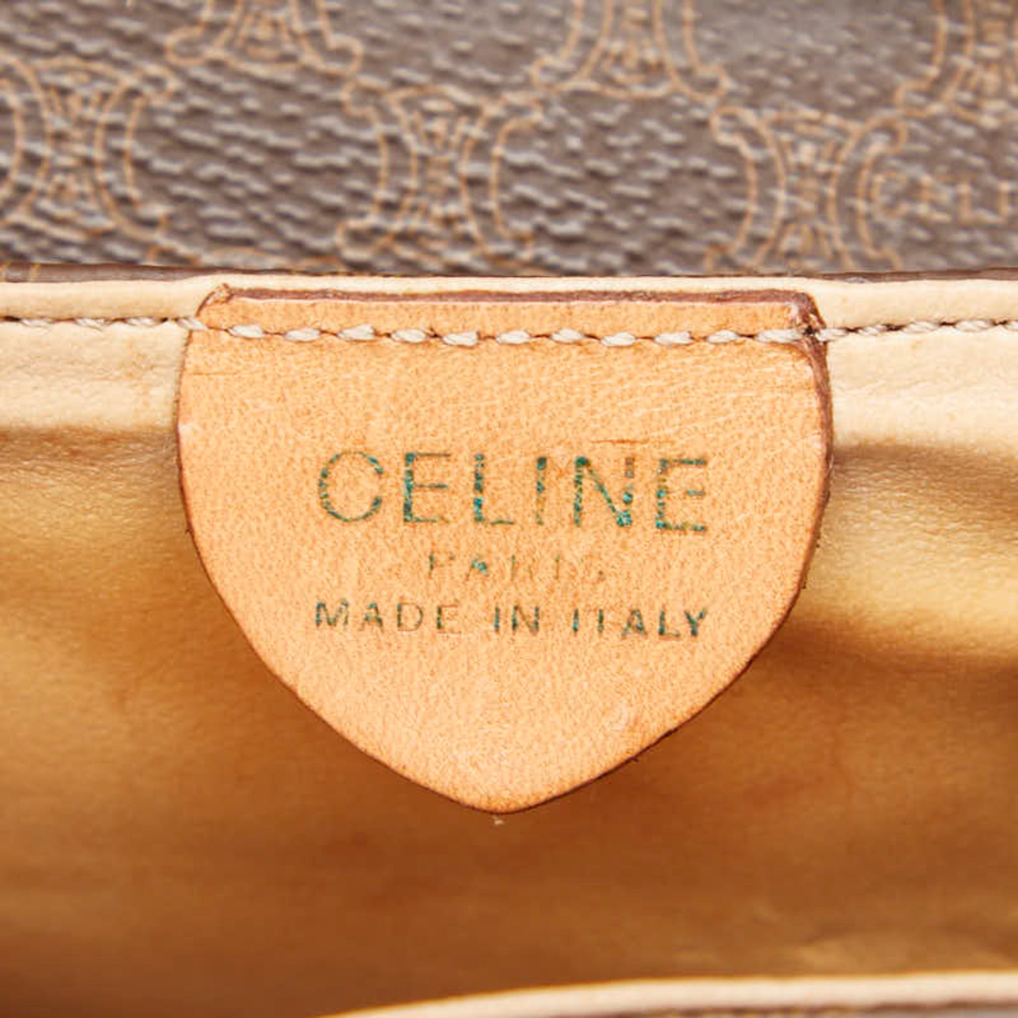 Celine Brown Pvc Leather Shoulder Bag (Pre-Owned)