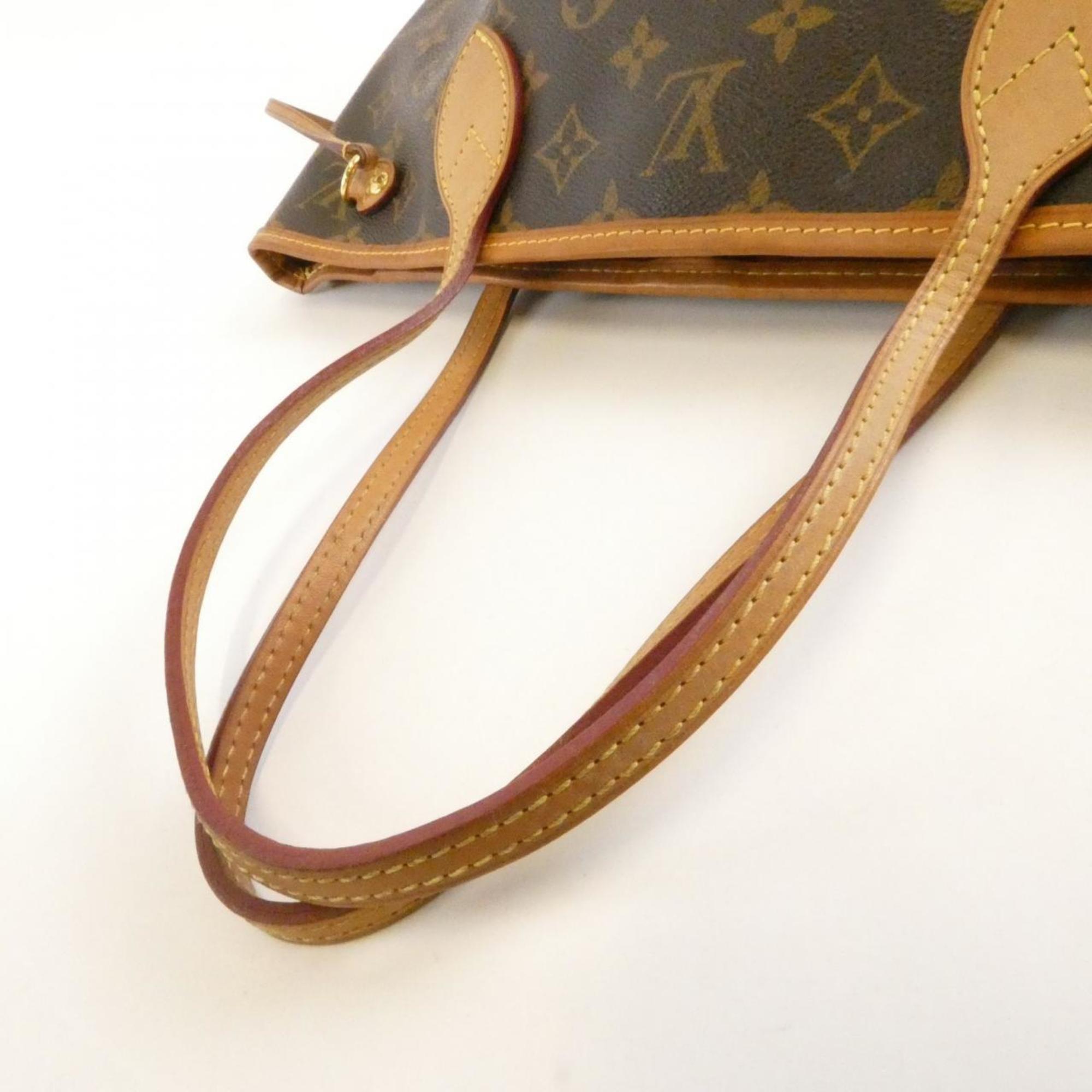 Louis Vuitton Fuchsia Marron Coated Canvas Handbag (Pre-Owned)