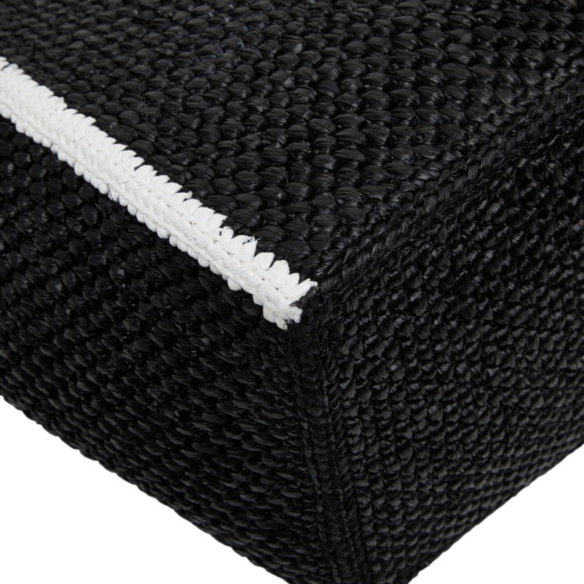 Loewe Black Raffia Leather Shoulder Bag Tote Bag (Pre-Owned)