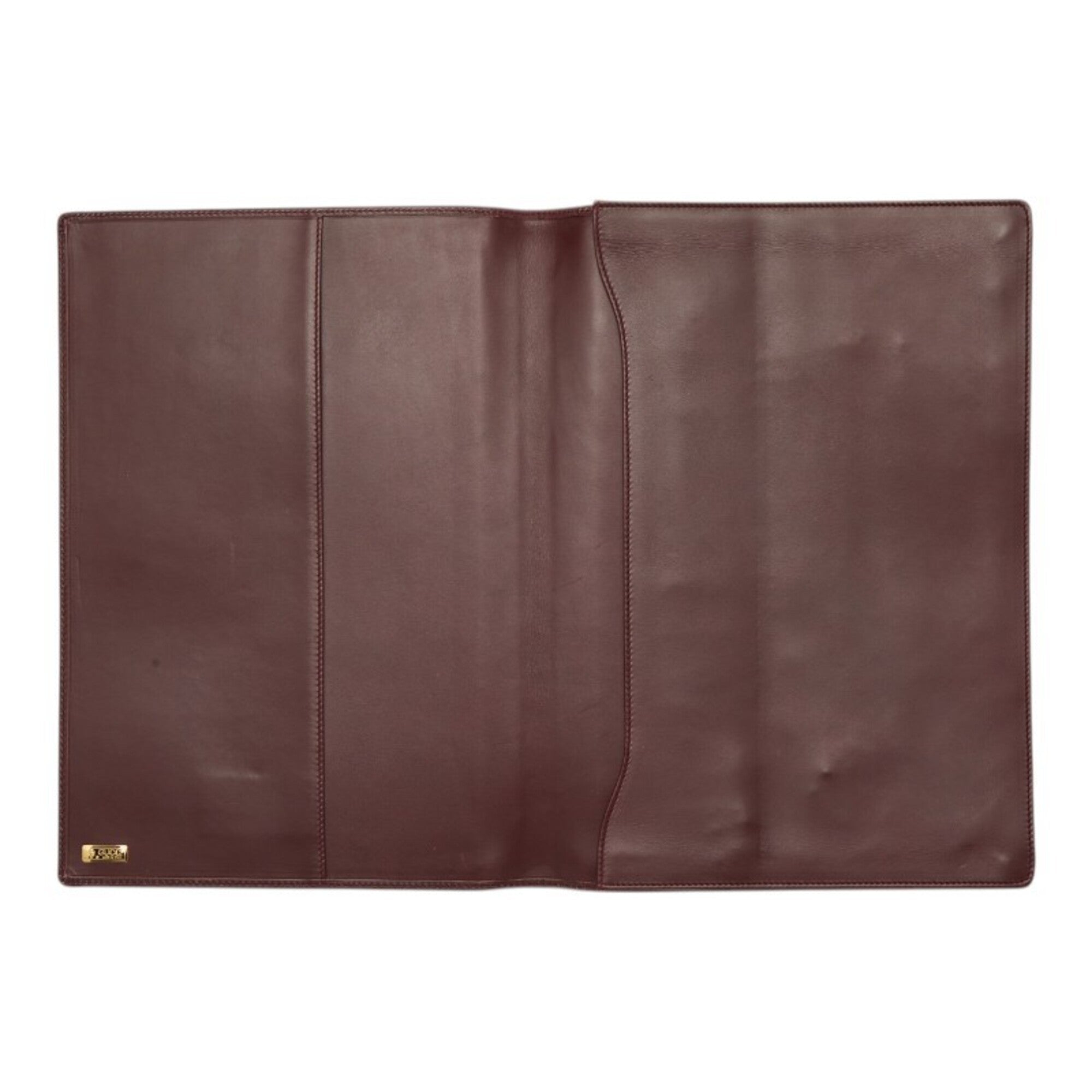 Gucci Bordeaux Red Color Wine Leather Document Case (Pre-Owned)