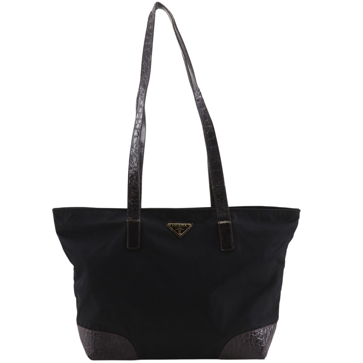 Prada Black Nylon Tote Bag (Pre-Owned)