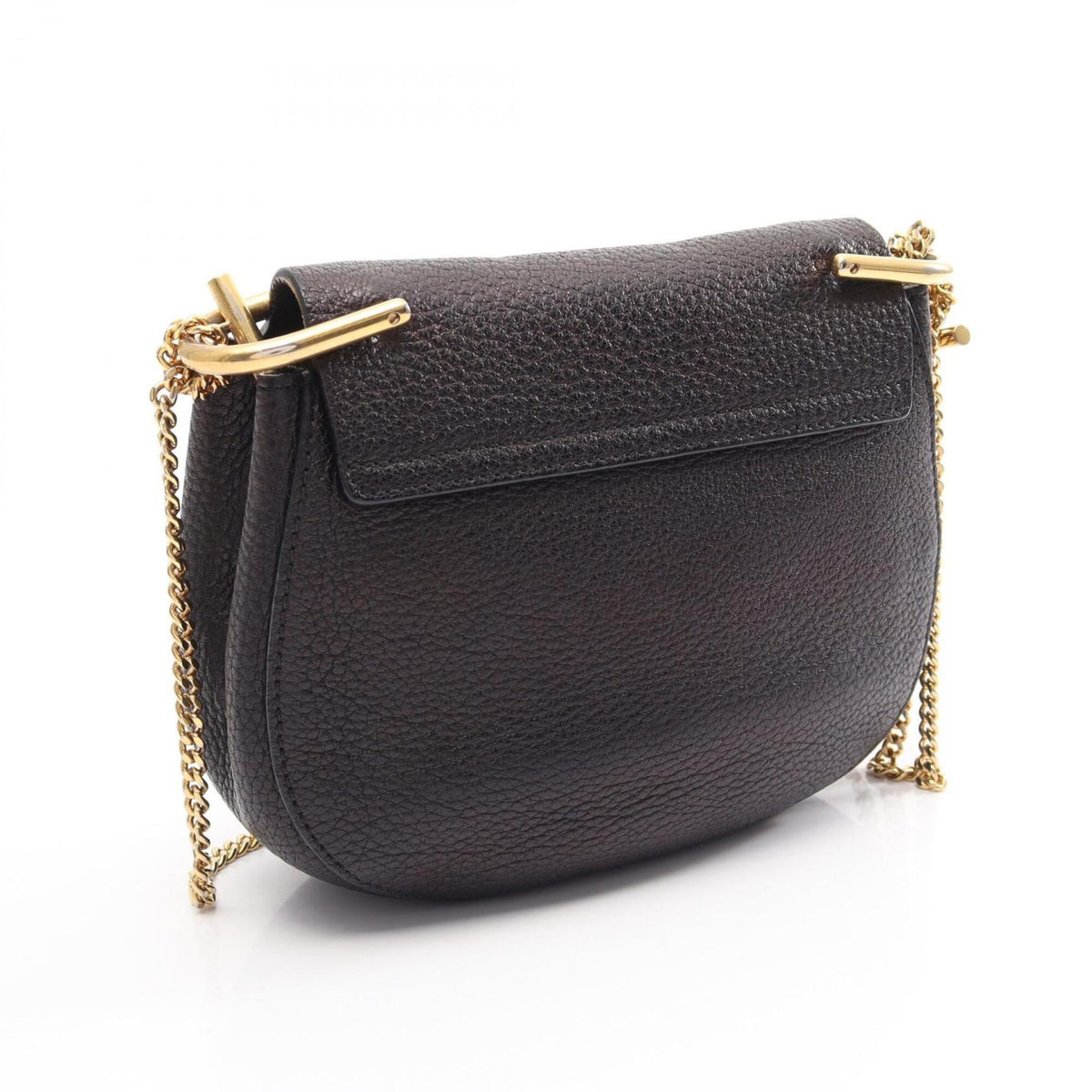 Chloé Black Leather Handbag Shoulder Bag (Pre-Owned)