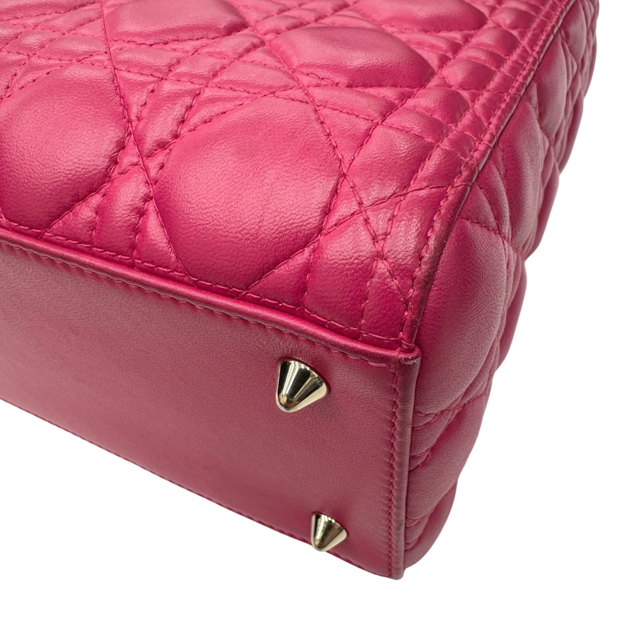 Christian Dior Pink Leather Handbag (Pre-Owned)