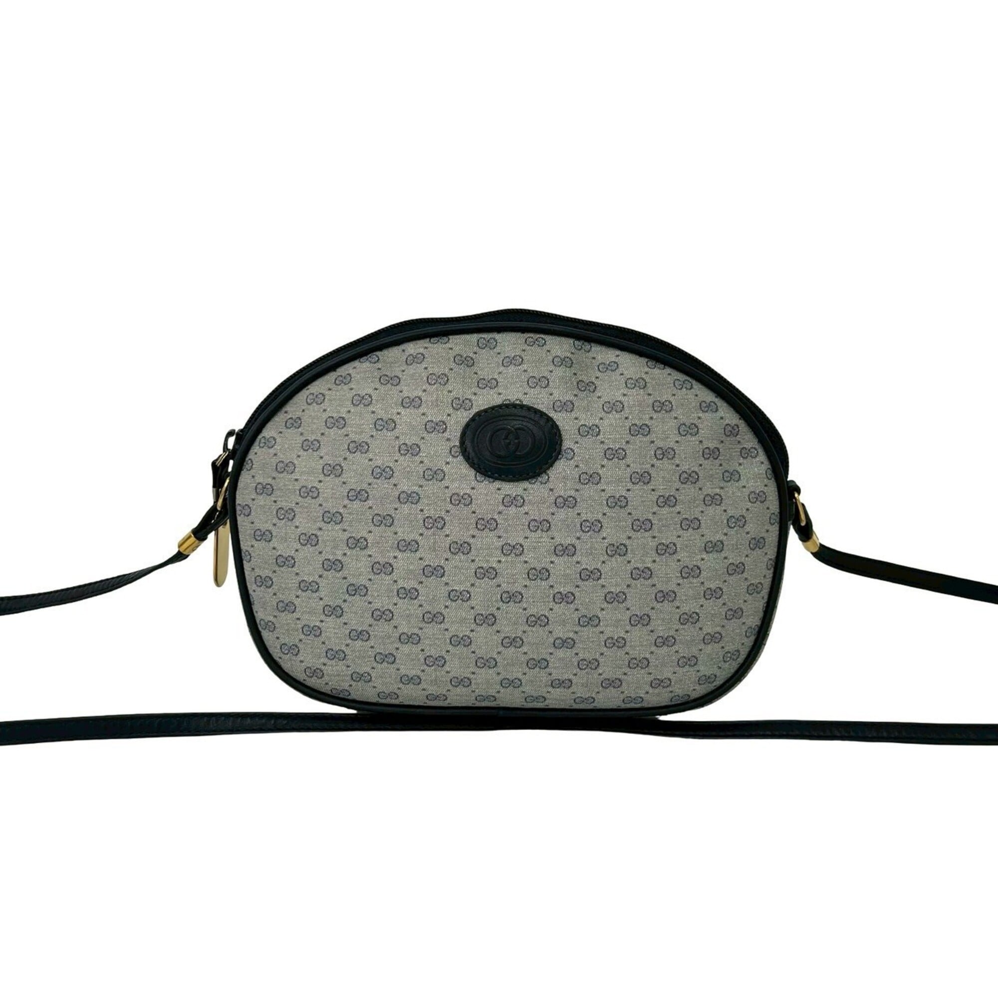 Gucci Navy Leather Pvc Pochette Shoulder Bag (Pre-Owned)