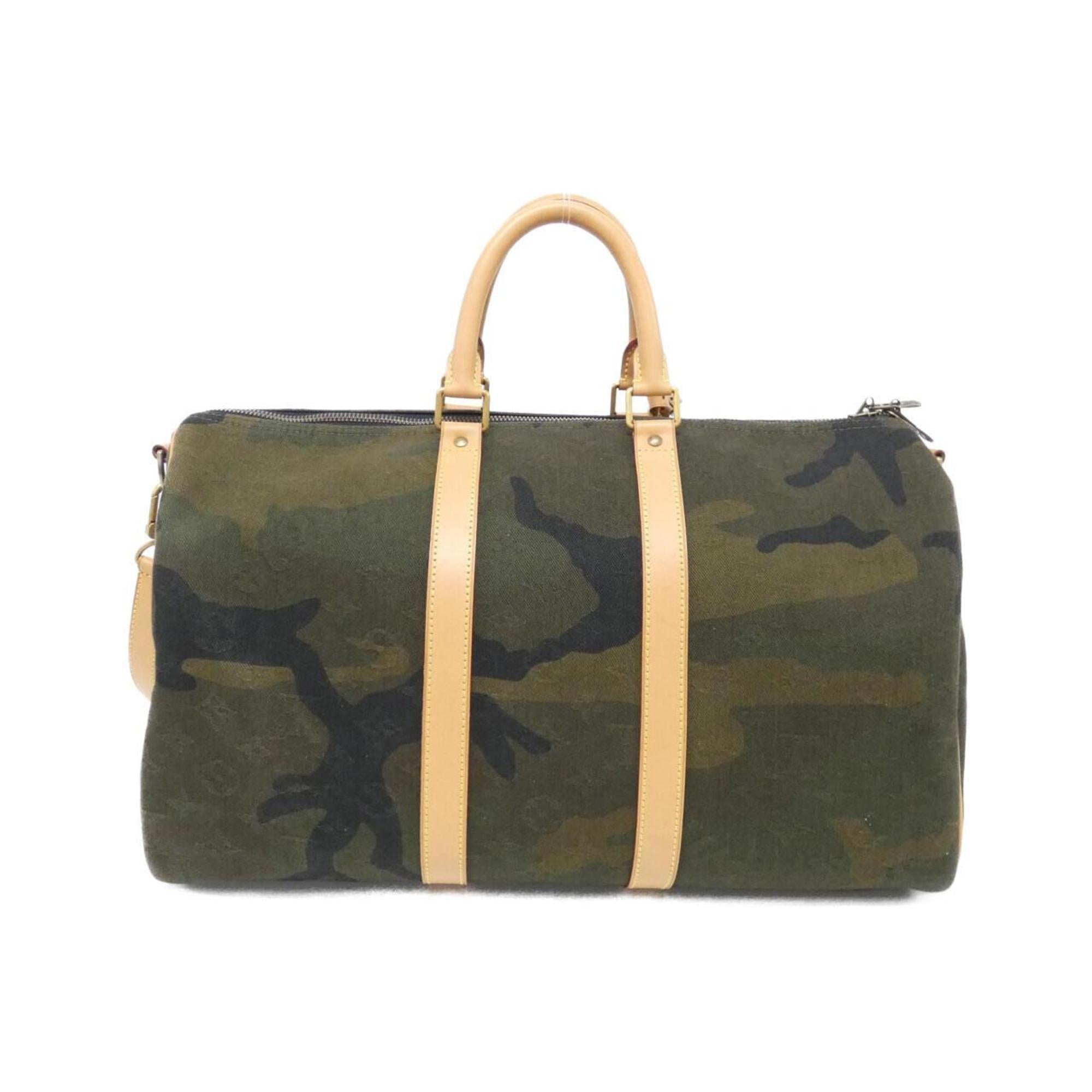 Louis Vuitton Camouflage Green Canvas Boston Bag (Pre-Owned)