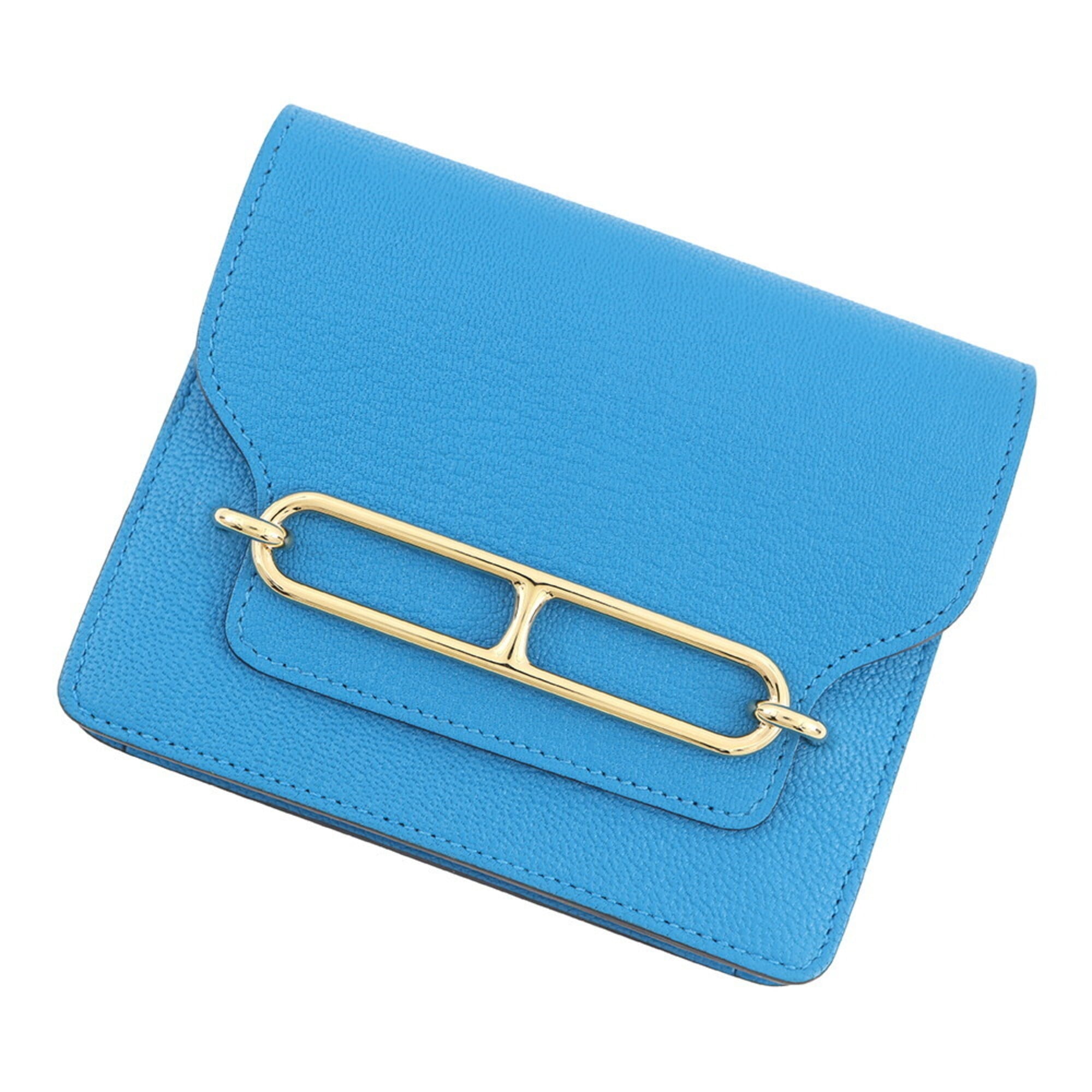 Hermes Chevre Myzore Leather Coin Purse/Coin Case (Pre-Owned)