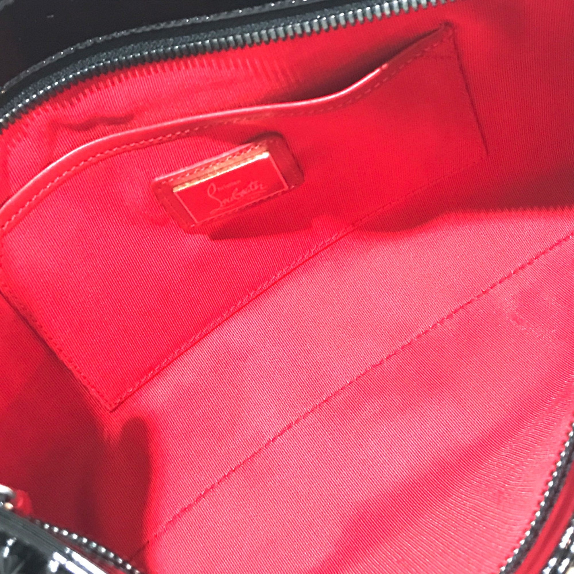Christian Louboutin Black Leather Clutch Bag (Pre-Owned)