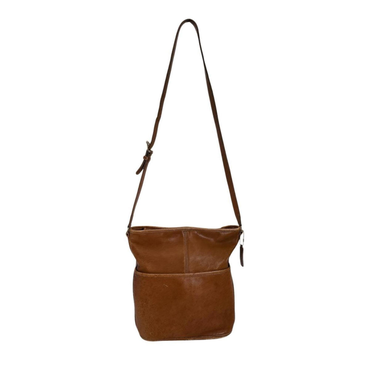 Coach Brown Leather Handbag Shoulder Bag (Pre-Owned)