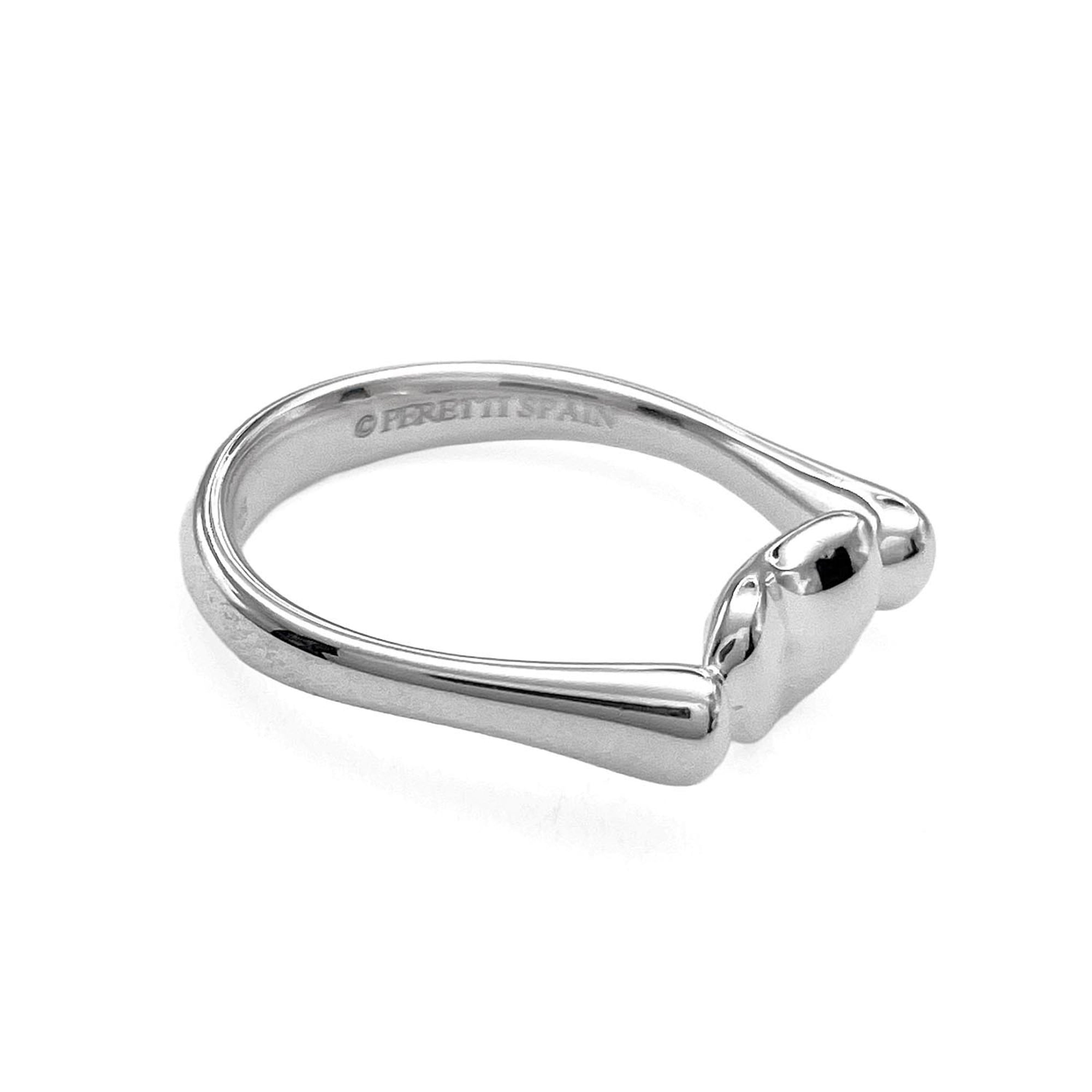 Tiffany Silver Silver 925 Band Ring (Pre-Owned)