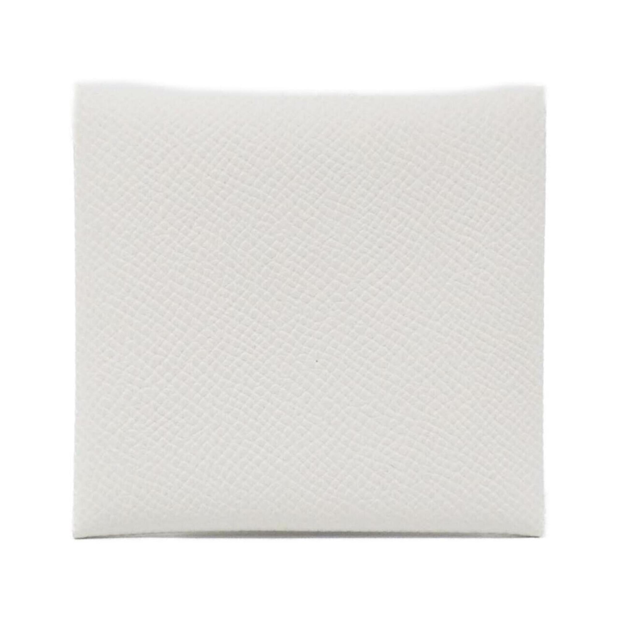 Hermes White Epsom Leather Coin Purse/Coin Case (Pre-Owned)