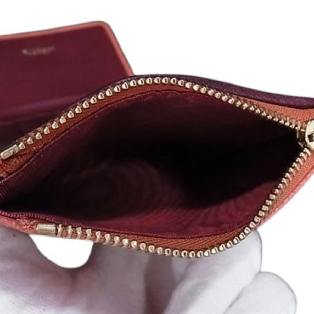 Bvlgari Orange Leather Wallet (Tri-Fold) (Pre-Owned)
