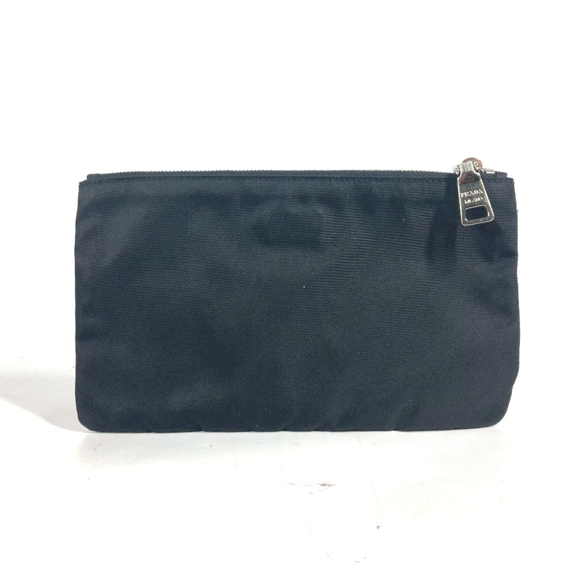 Prada Black Nylon Clutch Bag Pouch (Pre-Owned)