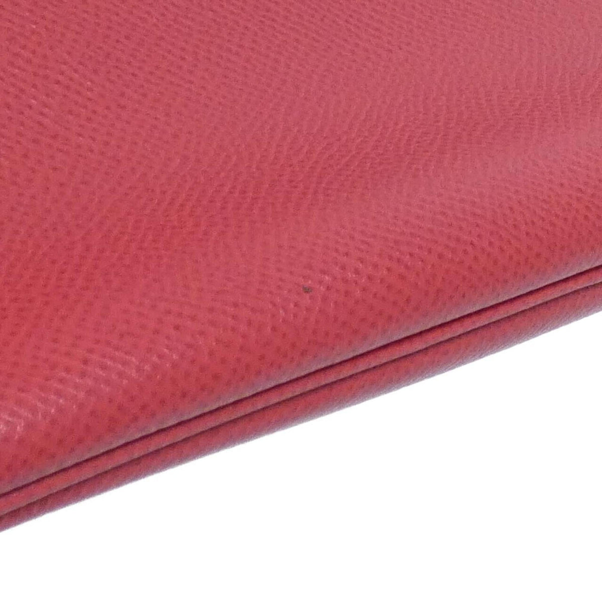 Hermes Rouge Vif Courchevel Leather Handbag (Pre-Owned)
