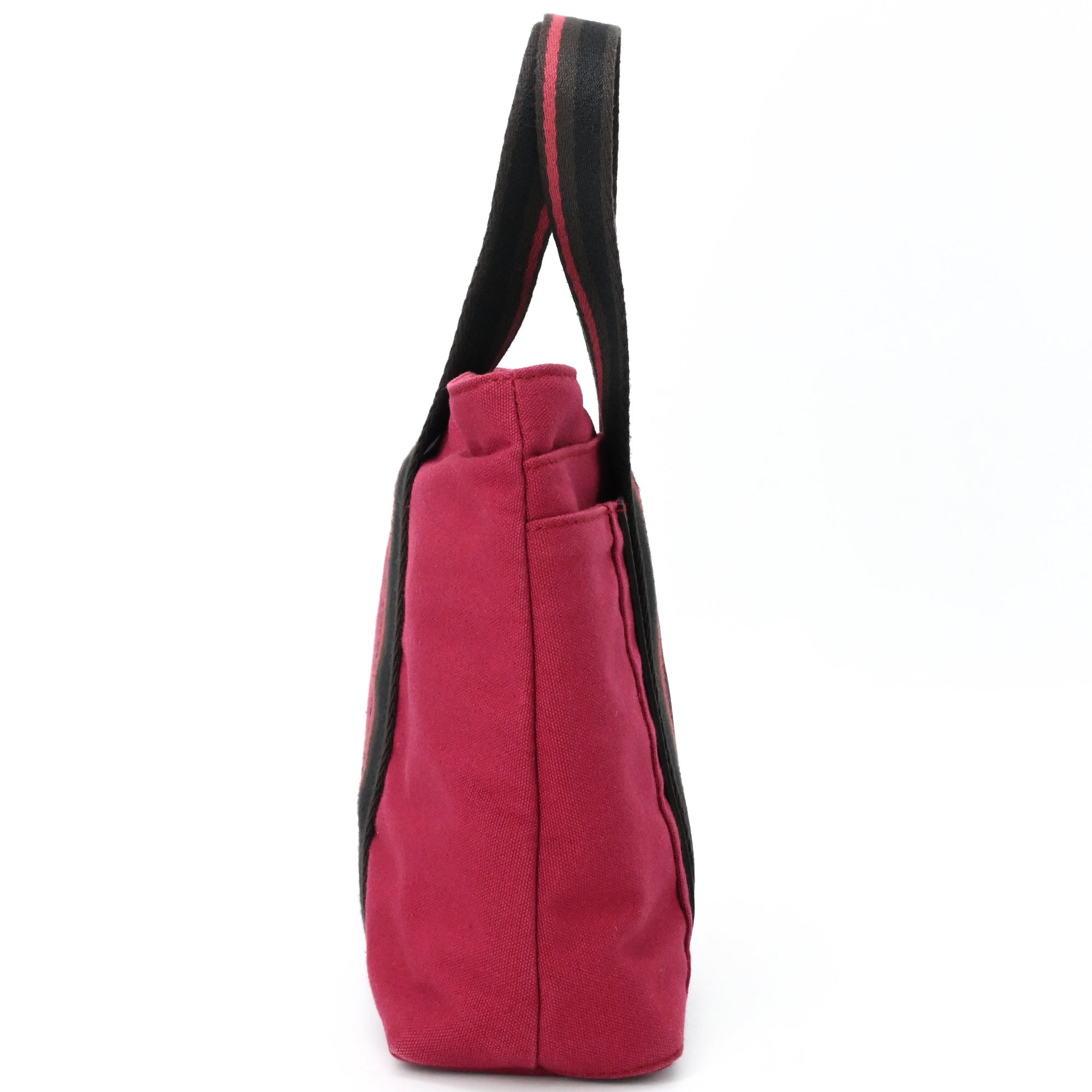 Hermes Pink Canvas Handbag (Pre-Owned)