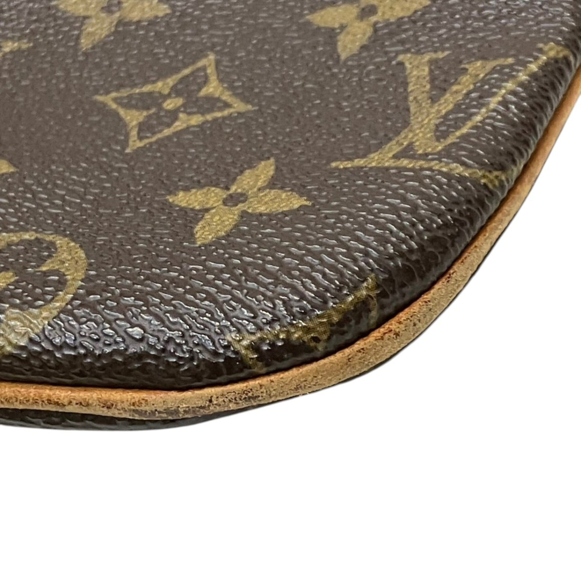 Louis Vuitton Brown Coated Canvas Pochette Shoulder Bag (Pre-Owned)