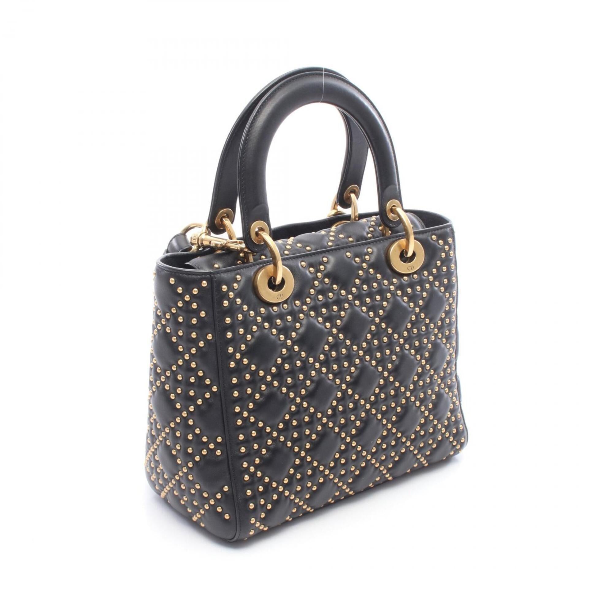 Christian Dior Black Leather Handbag (Pre-Owned)